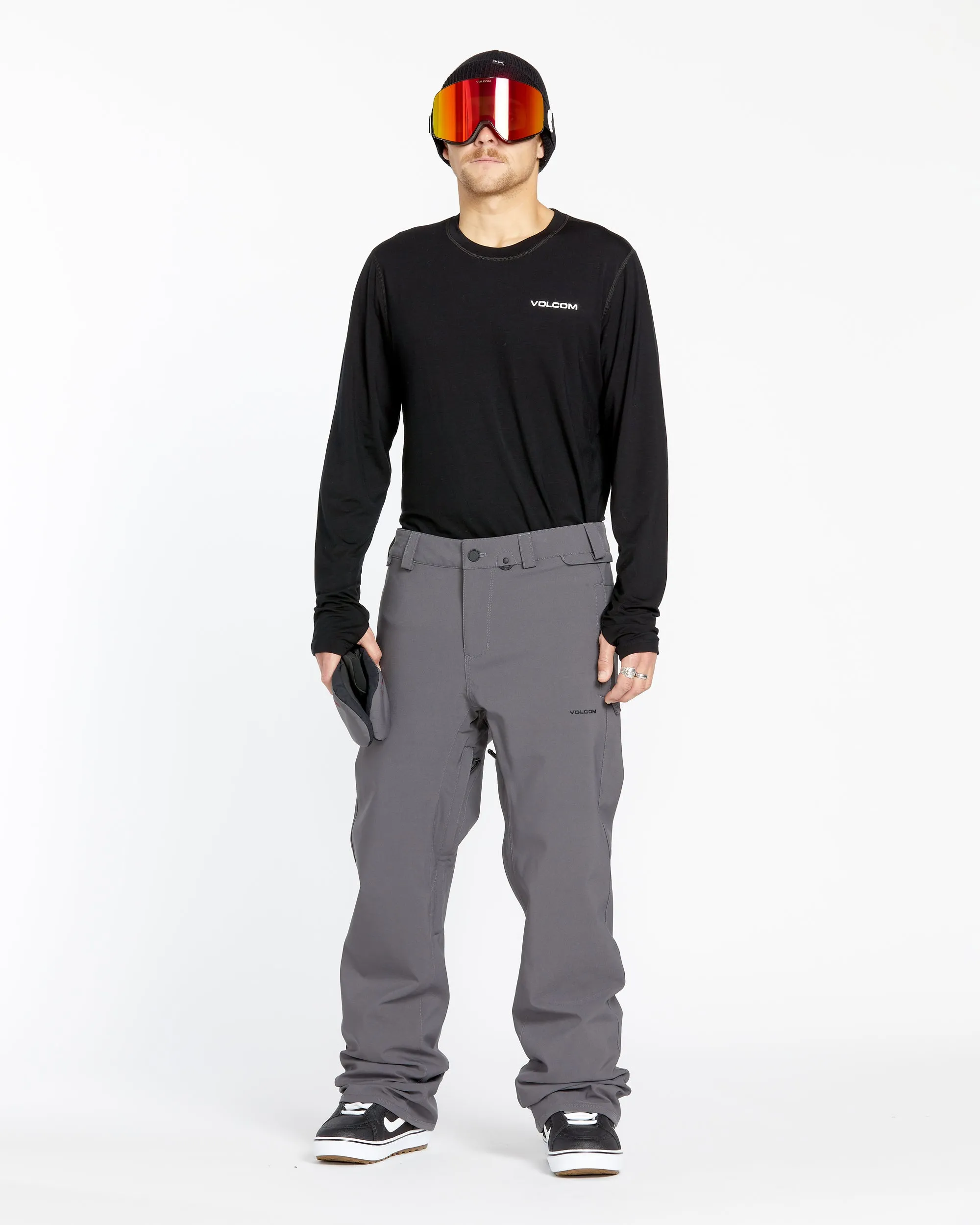 Mens Freakin Snow Chino - Charcoal sold by Volcom product image thumbnail 3