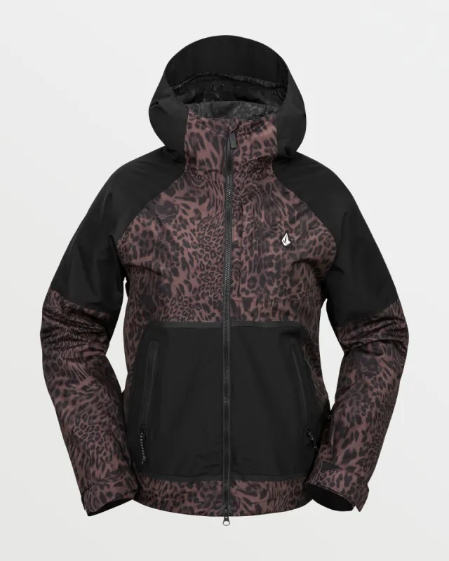 Womens Revna 20K Shell Jacket - Leopard made by Volcom