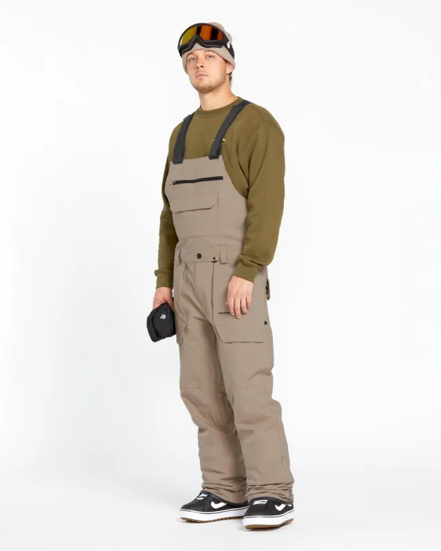 Mens Roan Bib Overalls - Chestnut Brown sold by Volcom