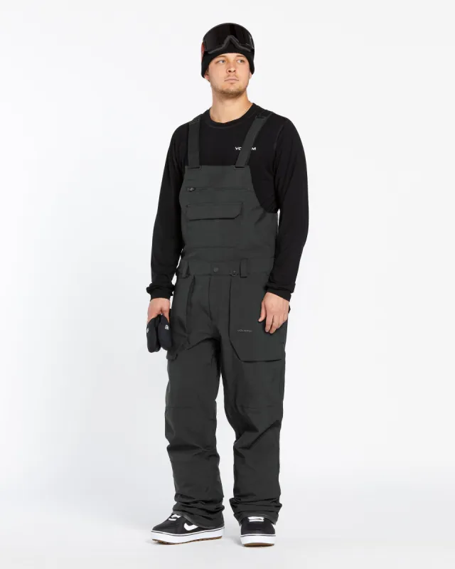 Mens Roan Bib Overalls - Black sold by Volcom