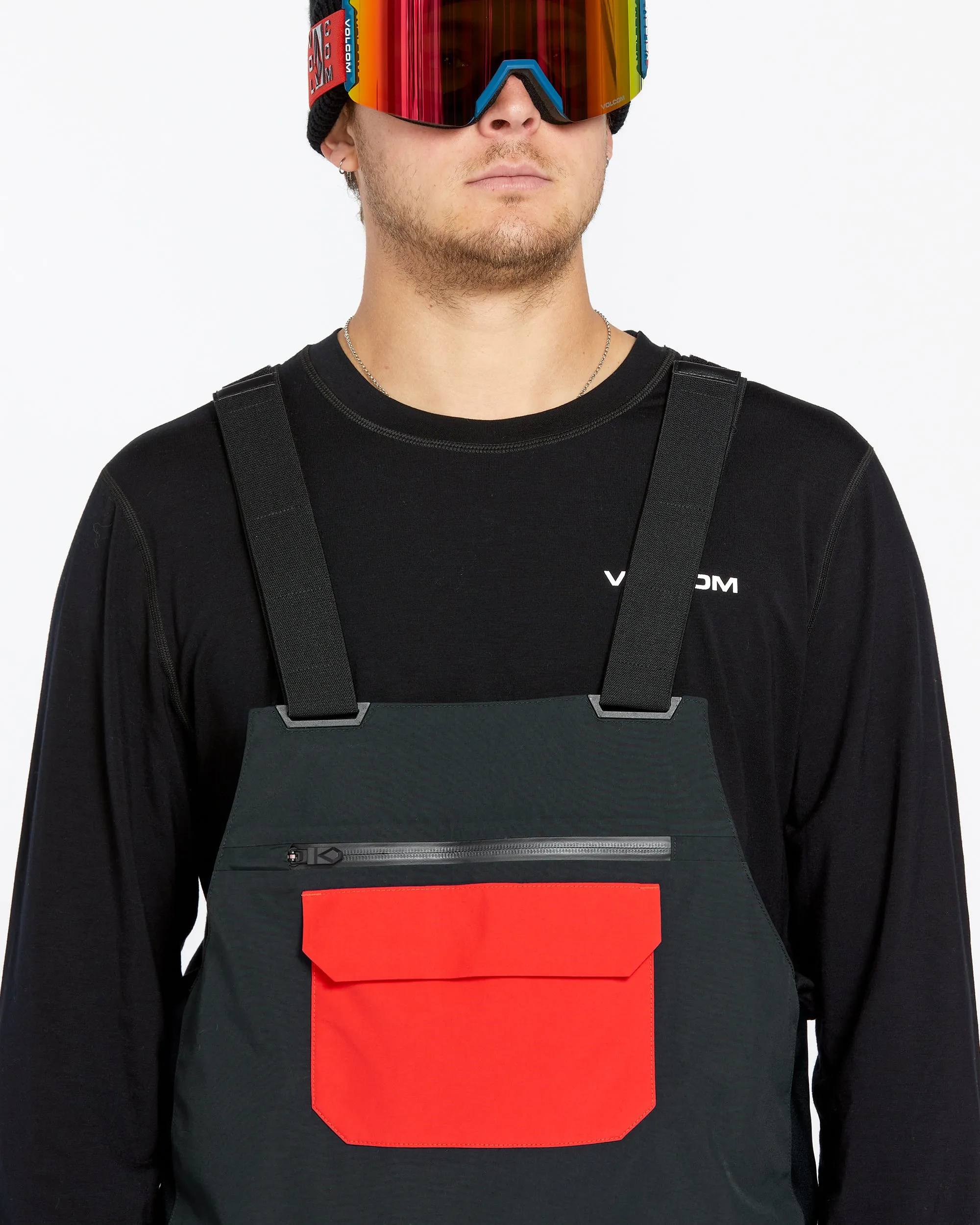 Mens Rain Gore-Tex Bib Overalls - Crimson sold by Volcom product image thumbnail 5