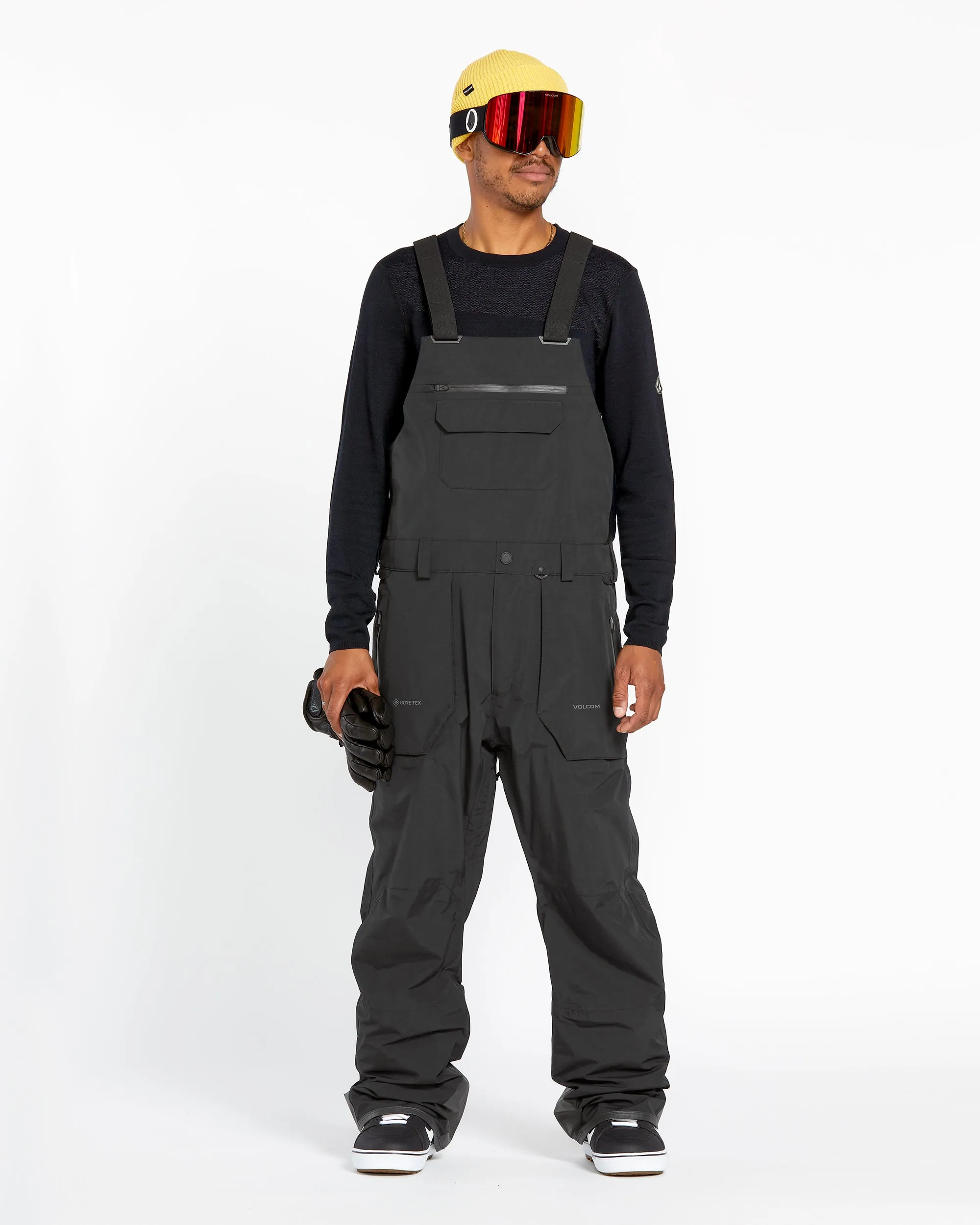 Mens Rain Gore-Tex Bib Overalls - Black sold by Volcom