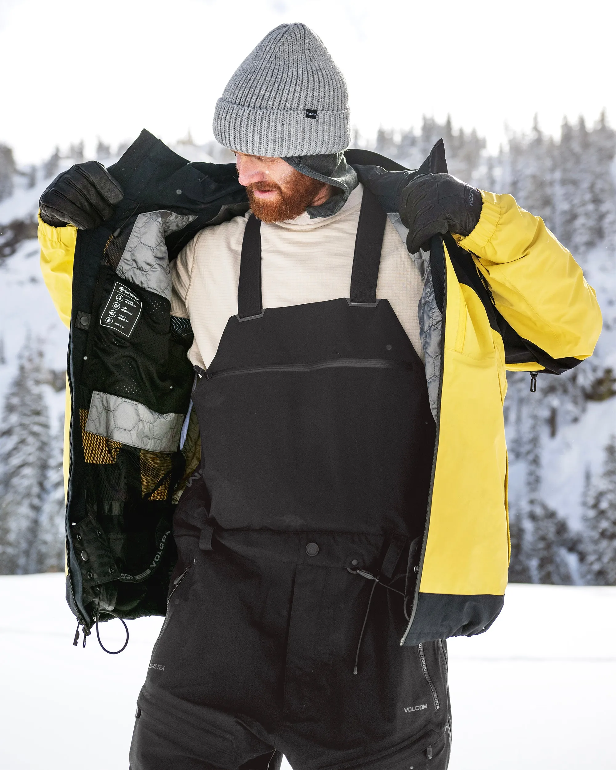 Mens 3L Gore-Tex Bib Overhauler - Black sold by Volcom product image thumbnail 3