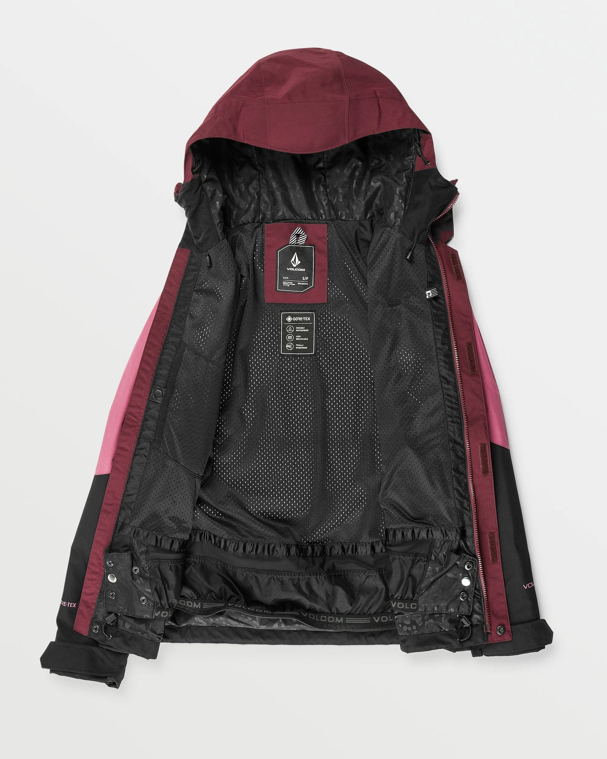 Womens V.Co Aris Gore-Tex Jacket - Burgundy sold by Volcom product image thumbnail 3