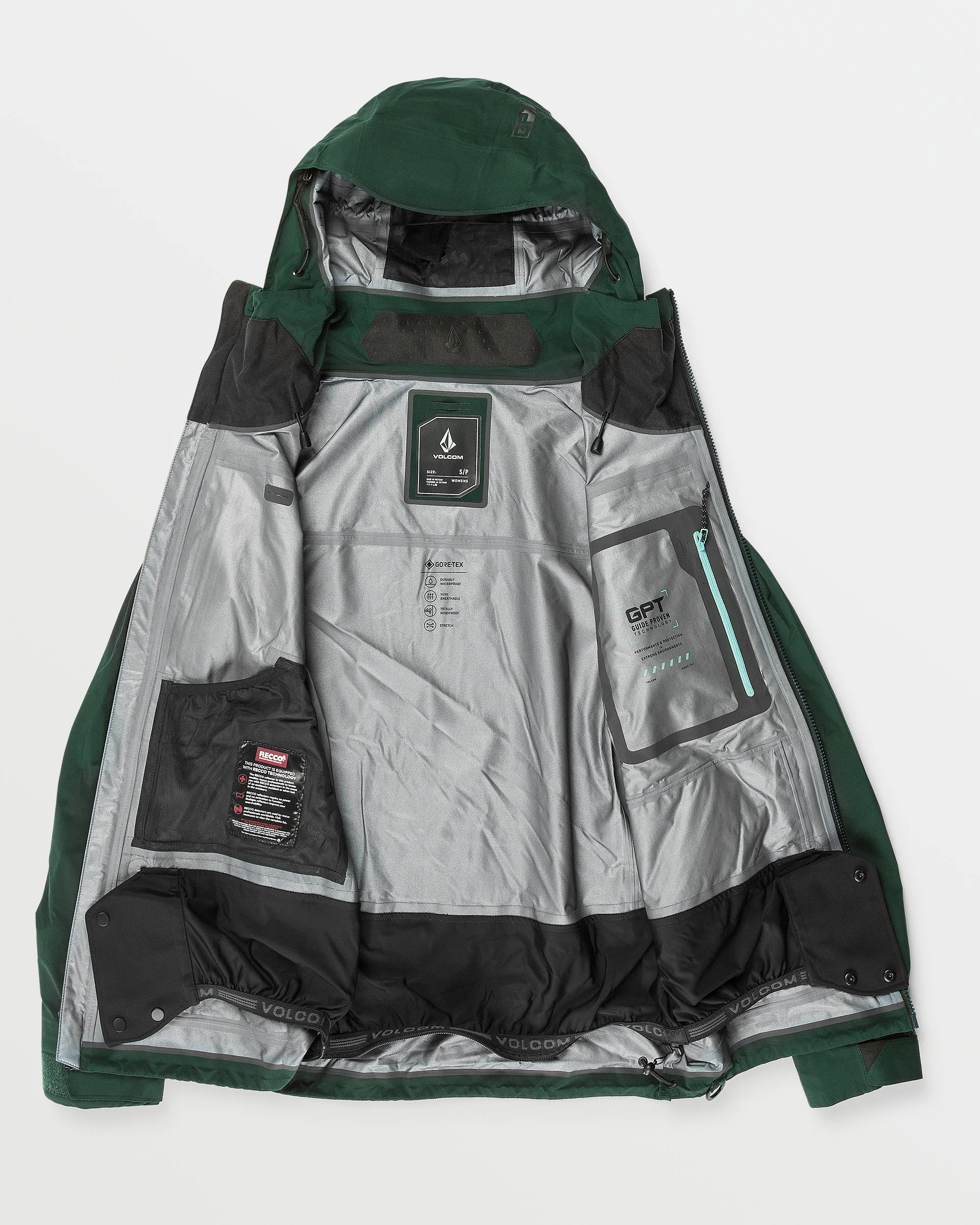 Womens Vs 3L Stretch Gore Jacket - Scarab sold by Volcom product image thumbnail 3