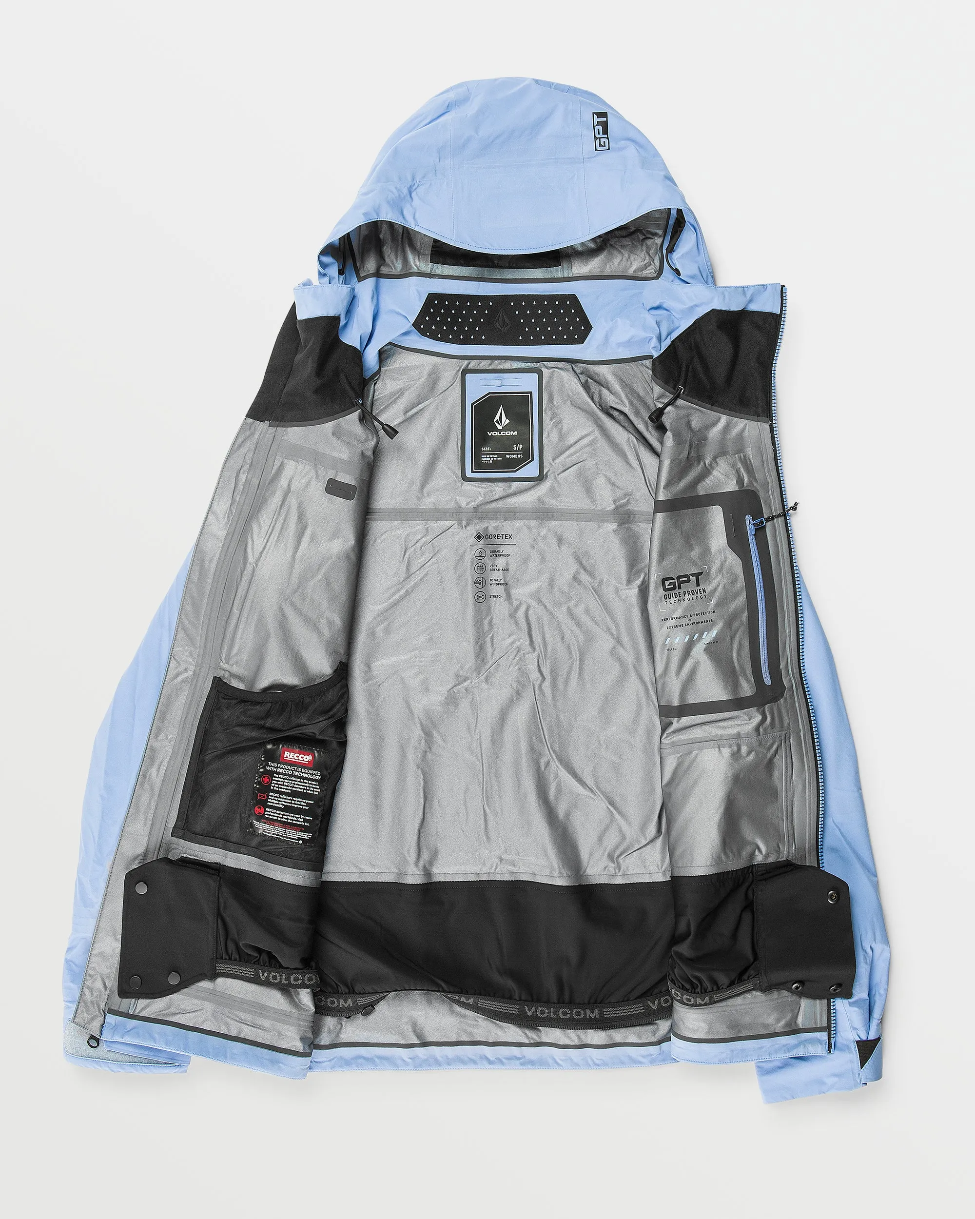 Womens Vs 3L Stretch Gore Jacket - Crystal Blue sold by Volcom product image thumbnail 3