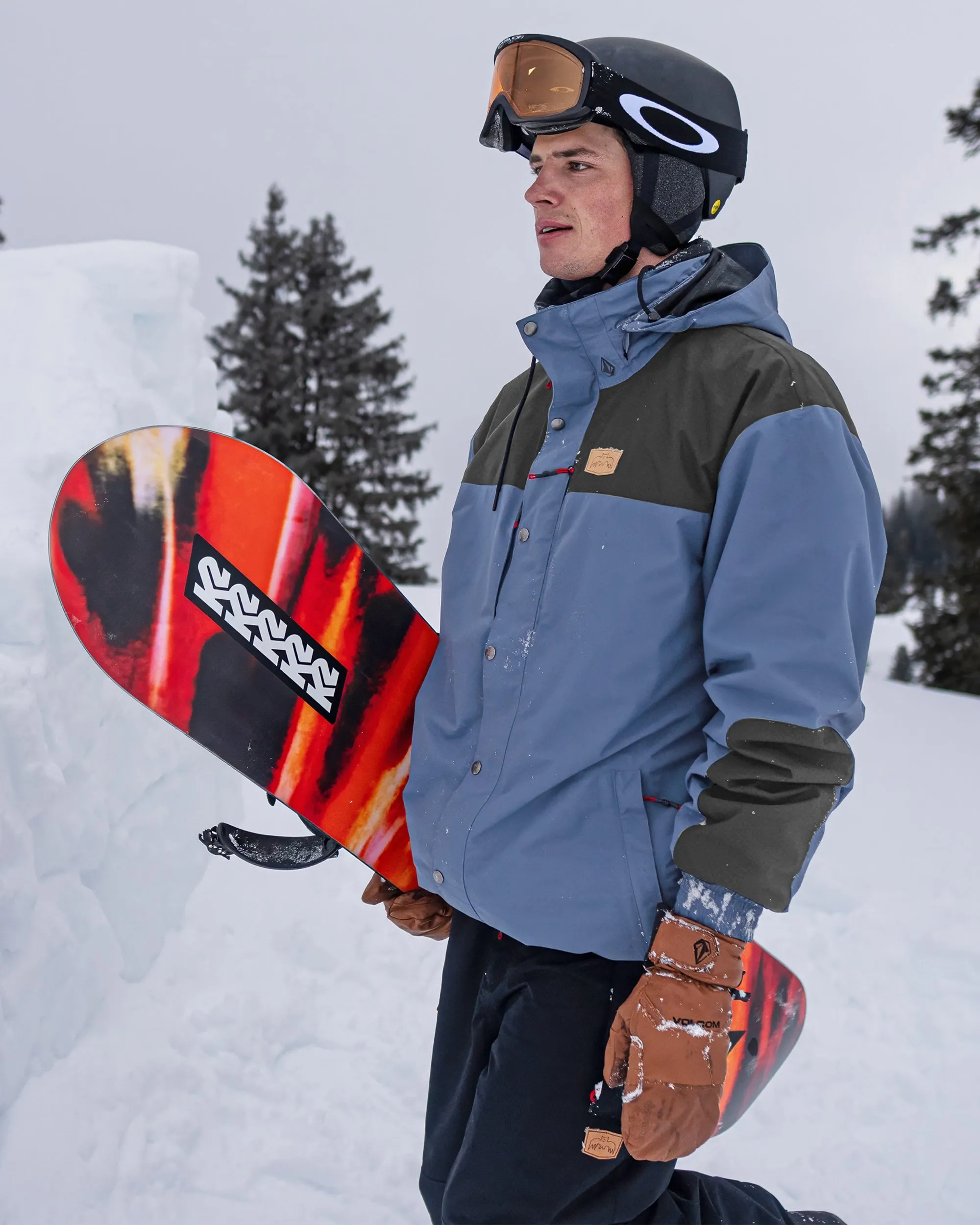 Mens Longo Gore-Tex Jacket - Indigo sold by Volcom