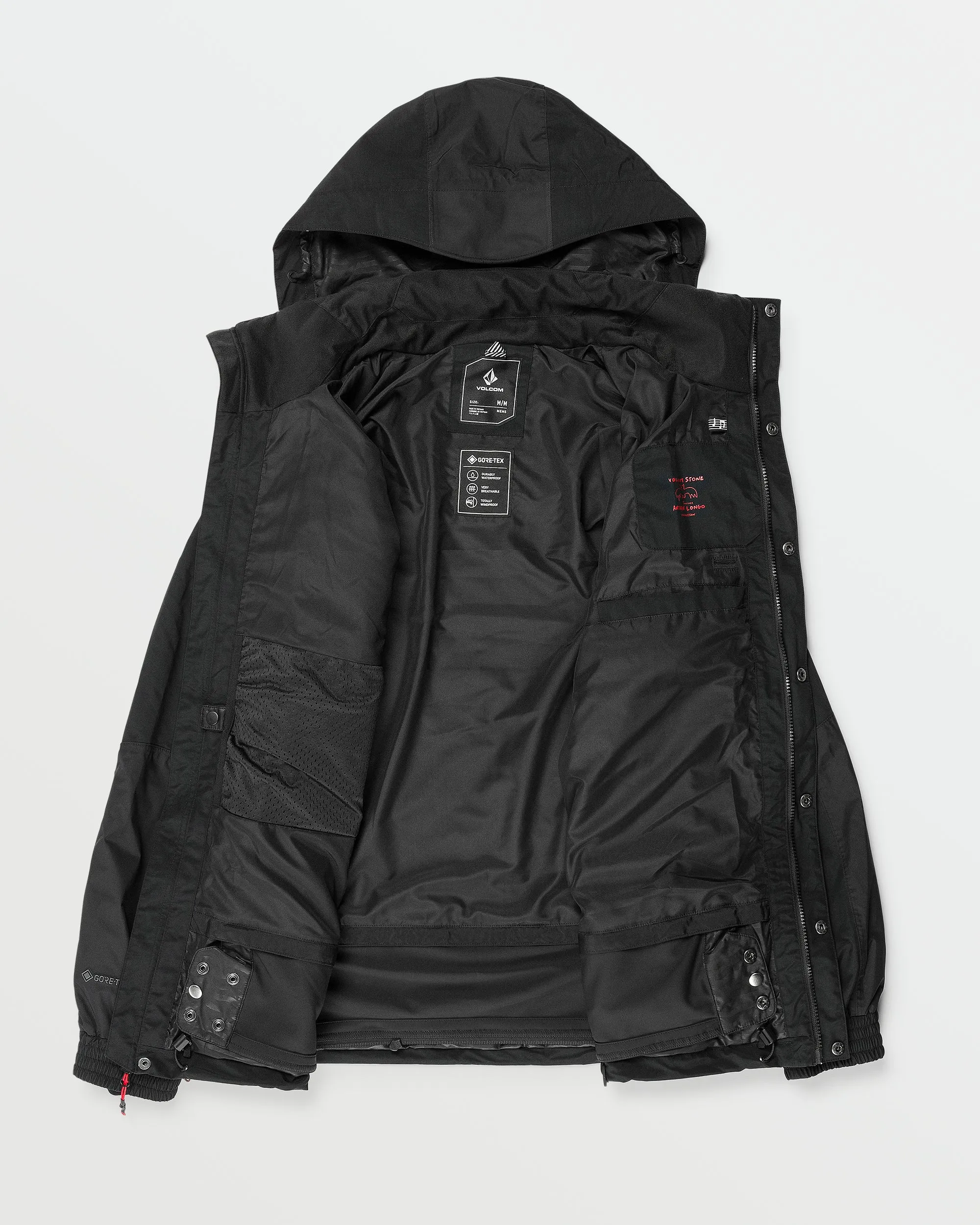 Mens Longo Gore-Tex Jacket - Black sold by Volcom product image thumbnail 3