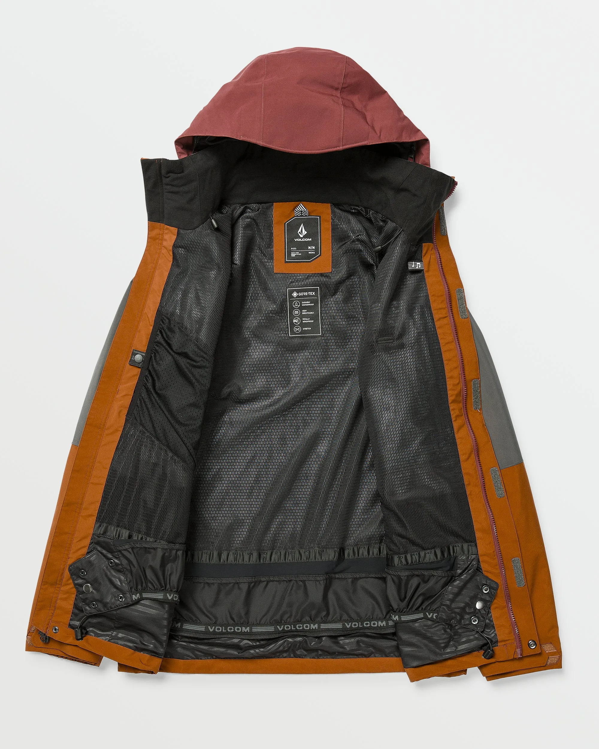 Mens Rnge Gore-Tex Jacket - Caramel sold by Volcom product image thumbnail 3