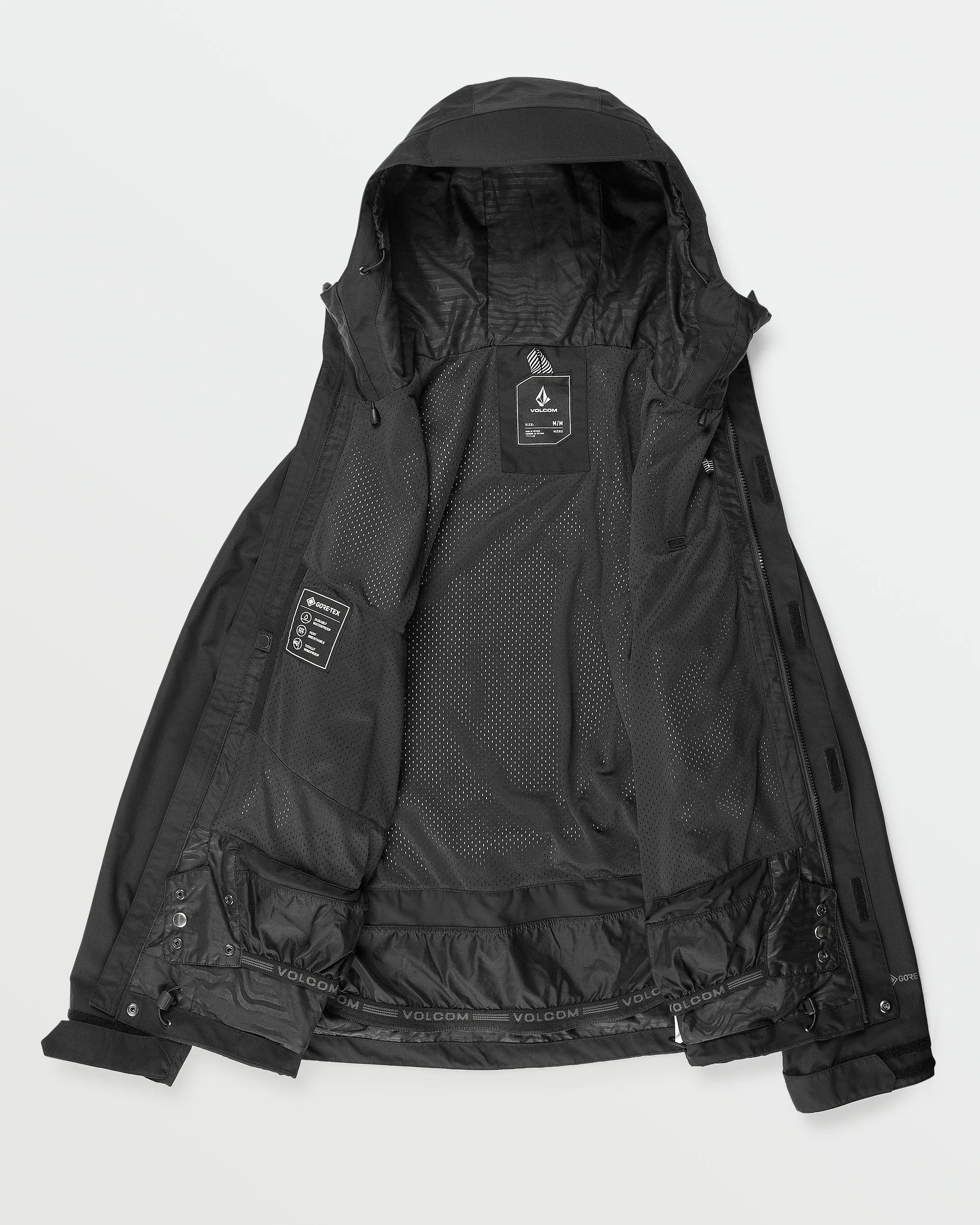 Mens Dua Gore-Tex Jacket - Black sold by Volcom product image thumbnail 3