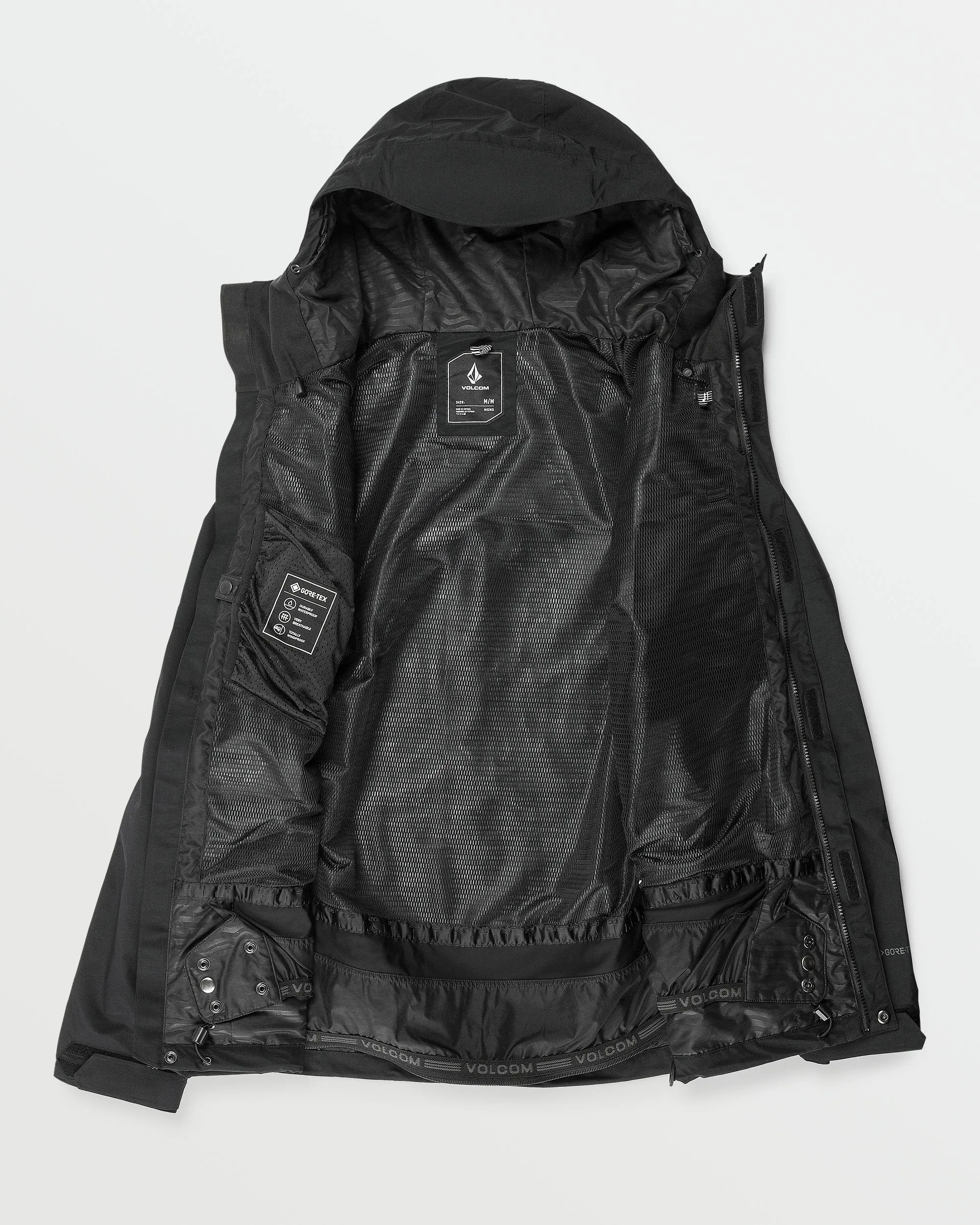 Mens L Gore-Tex Jacket - Black sold by Volcom product image thumbnail 3