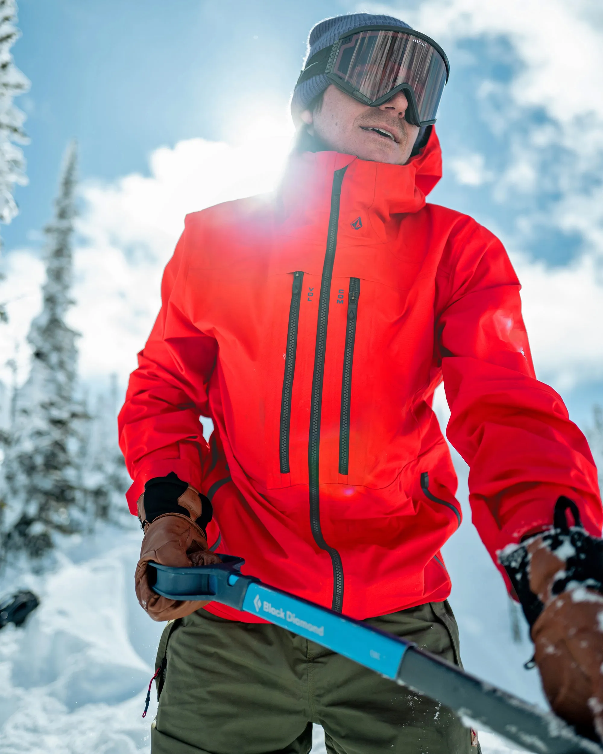 Mens Guide Gore-Tex Jacket - Crimson sold by Volcom product image thumbnail 3