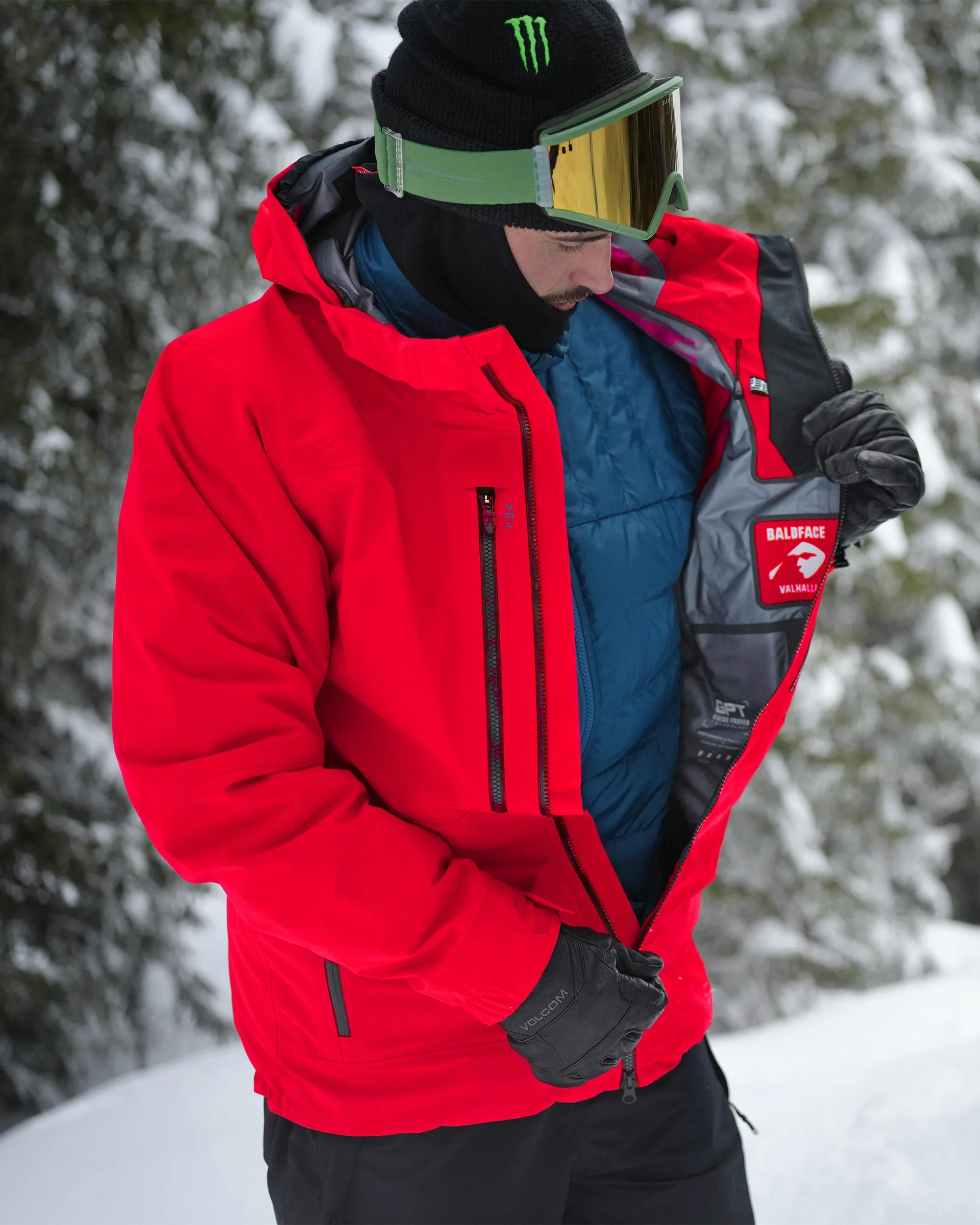 Mens Guide Gore-Tex Jacket - Crimson sold by Volcom product image thumbnail 2