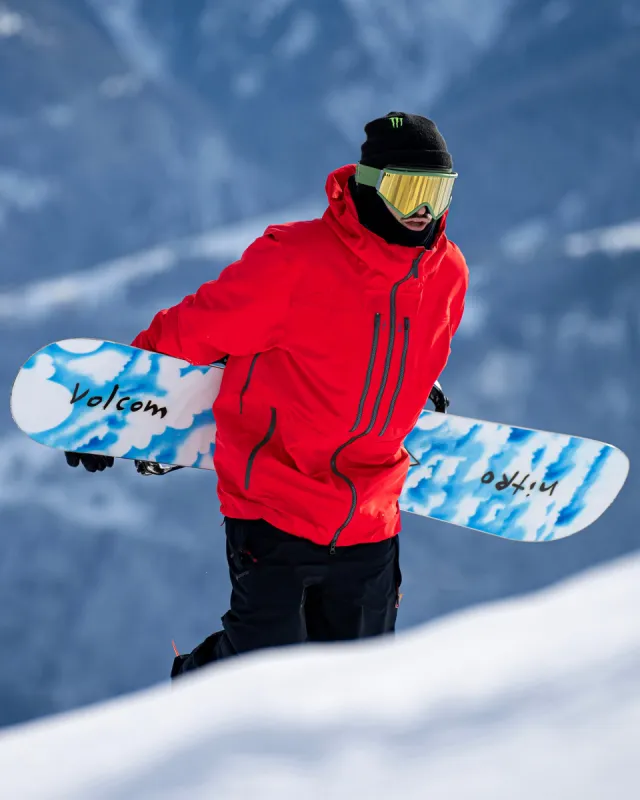 Mens Guide Gore-Tex Jacket - Crimson sold by Volcom