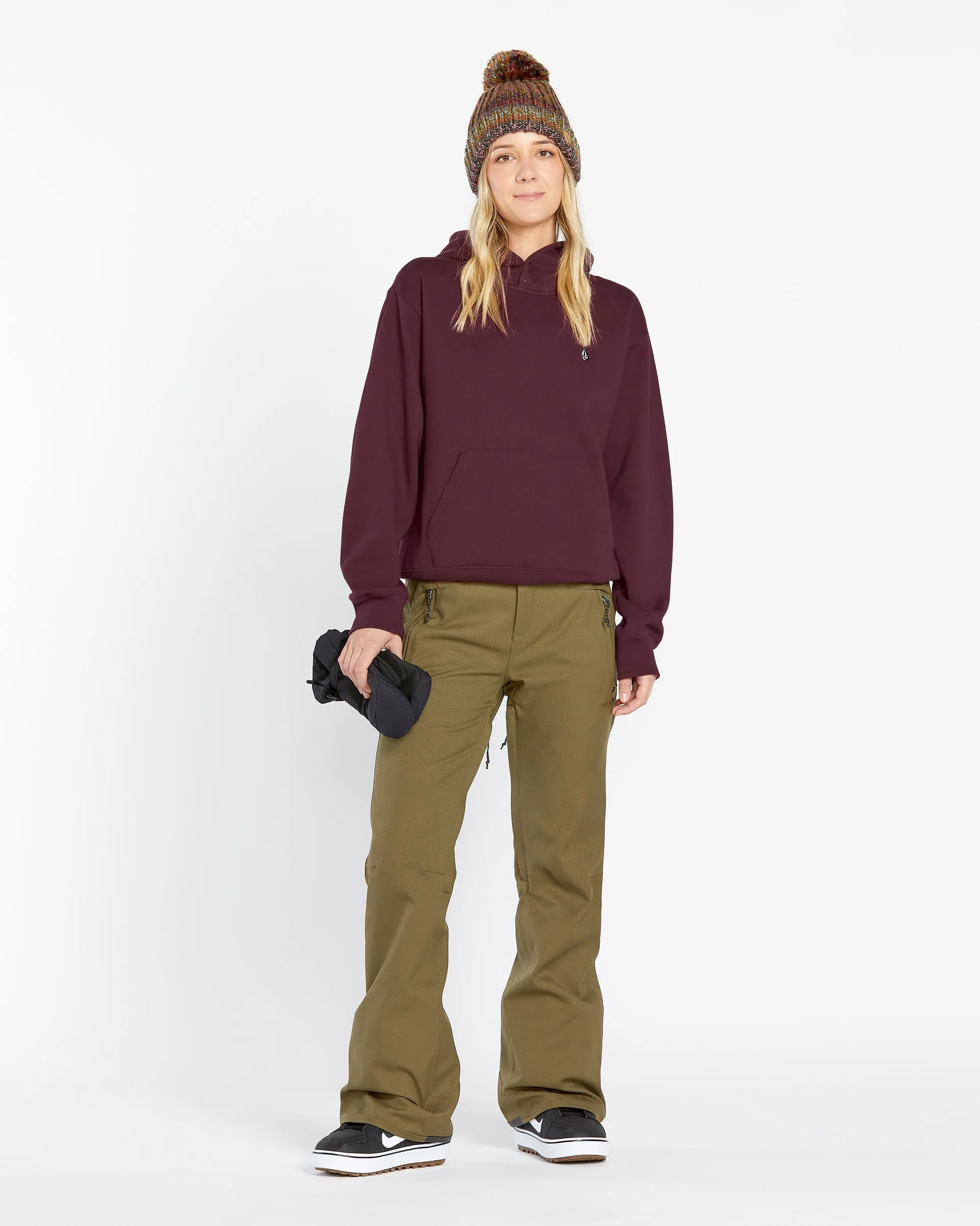 Womens Costus Pullover Fleece - Burgundy sold by Volcom product image thumbnail 3