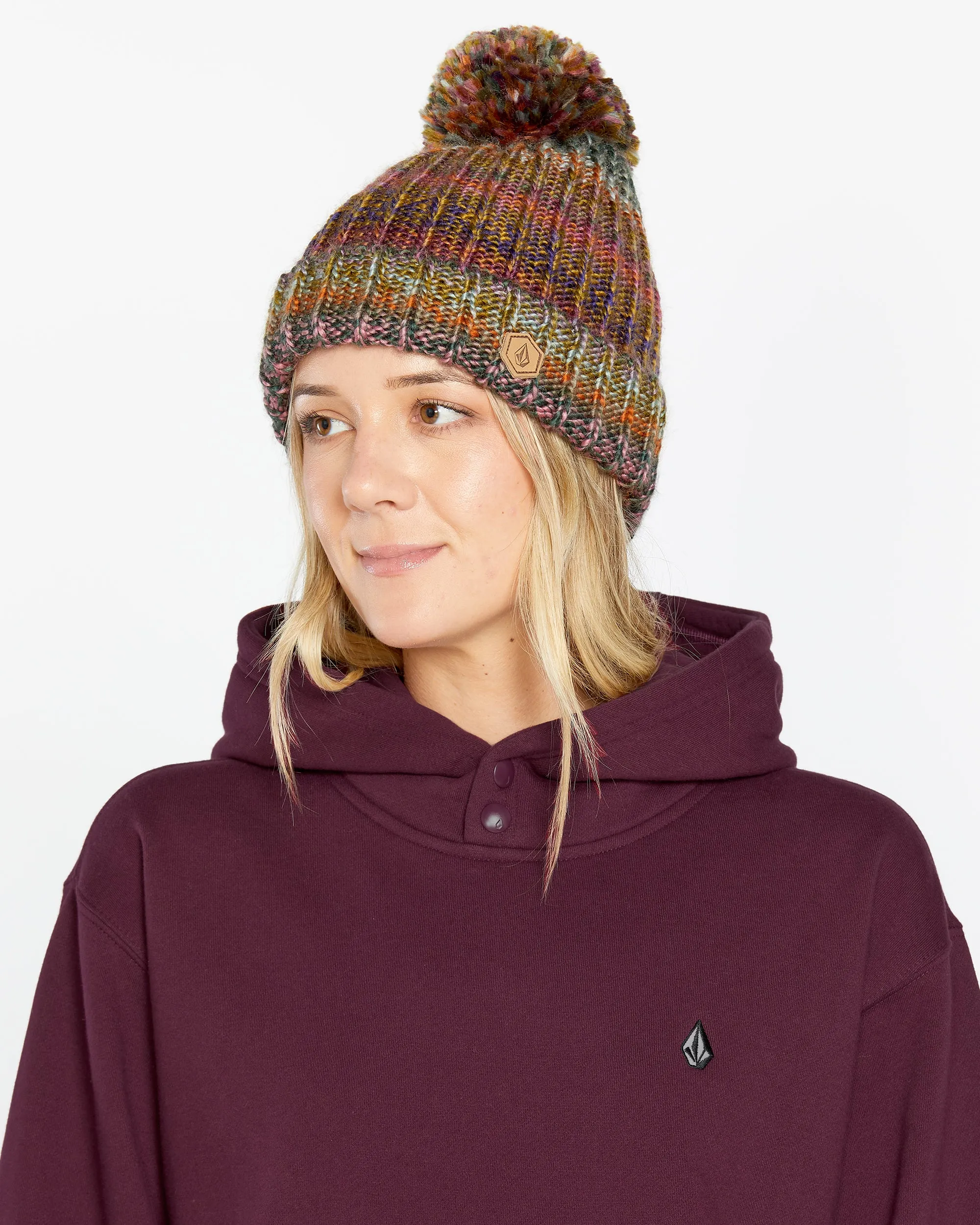 Womens Costus Pullover Fleece - Burgundy sold by Volcom product image thumbnail 5