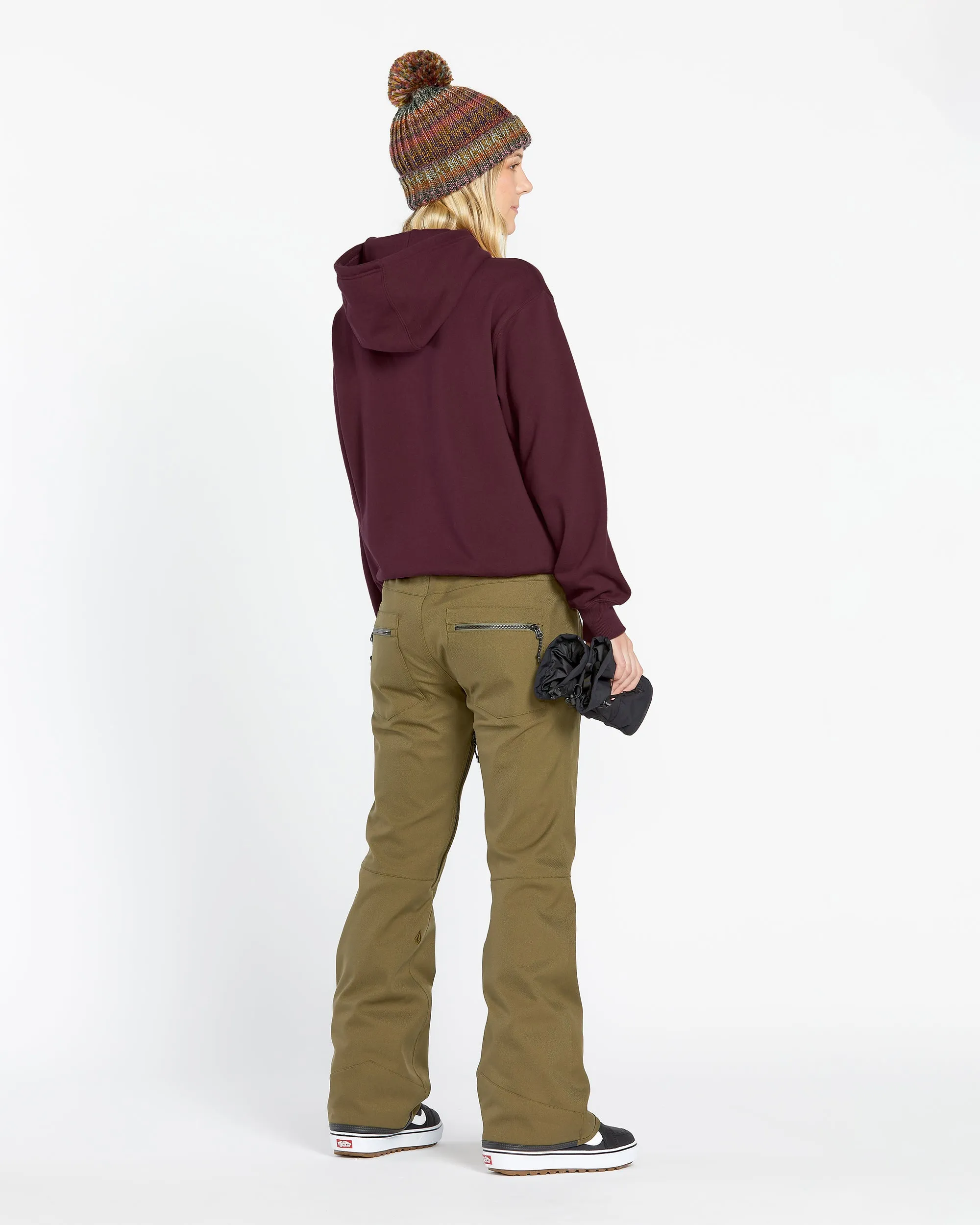 Womens Costus Pullover Fleece - Burgundy sold by Volcom product image thumbnail 4