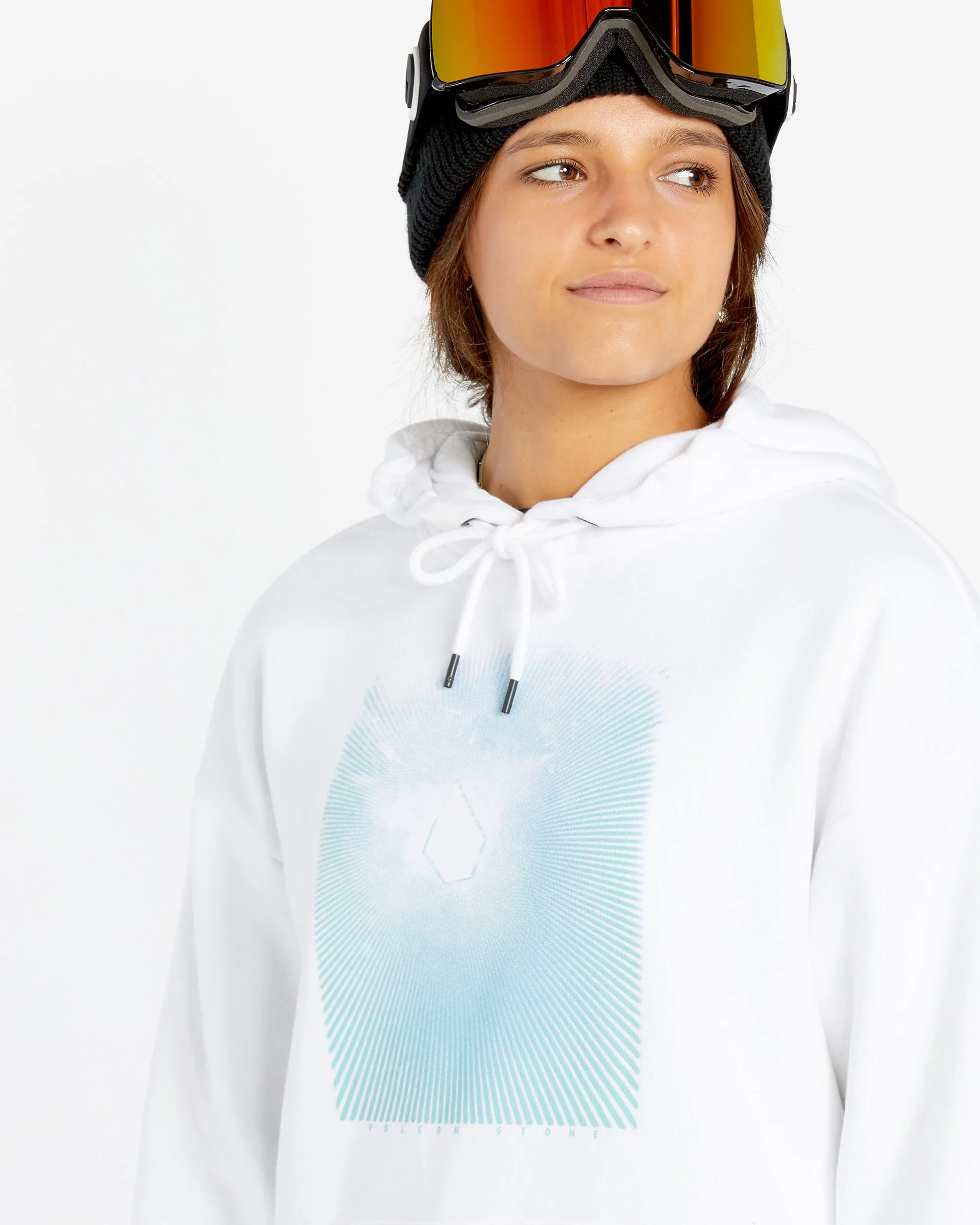 Womens Essential Hoodie - White sold by Volcom product image thumbnail 5