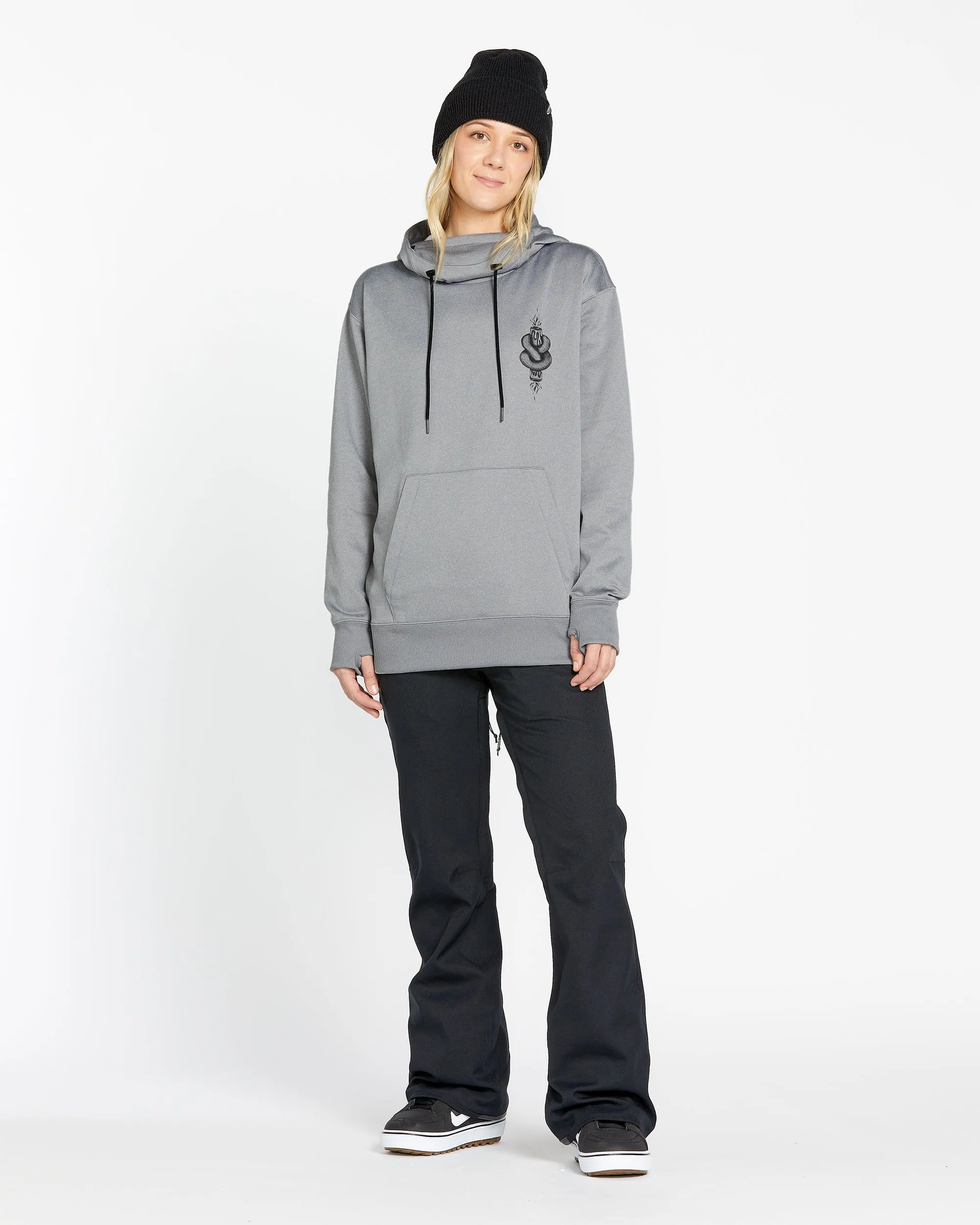 Womens Riding Hydro Pullover - Heather Grey sold by Volcom product image thumbnail 3