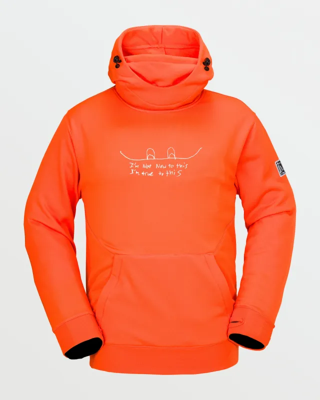 Mens Hydro Riding Hoodie - Flame Red sold by Volcom