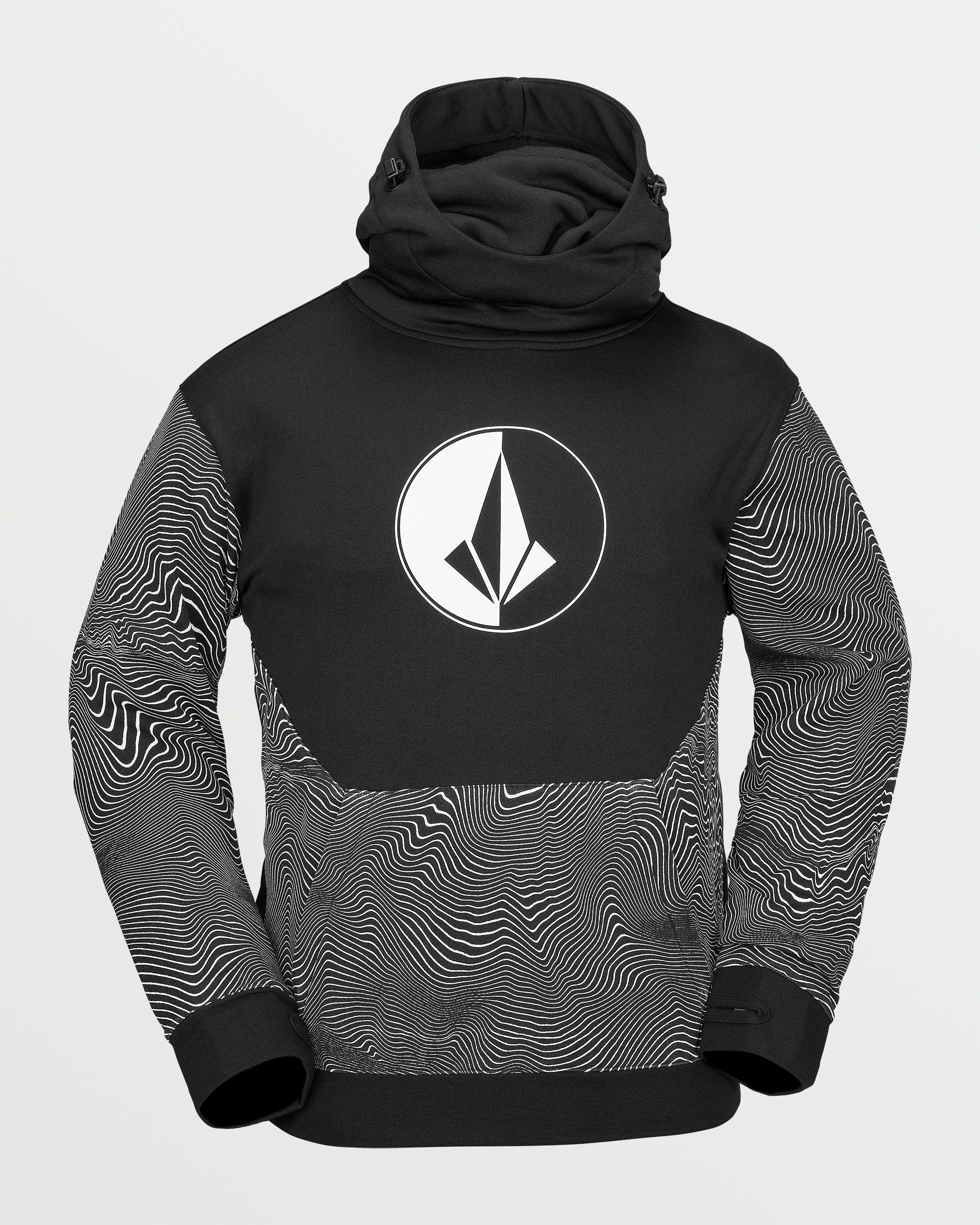 Mens Hydro Riding Hoodie - Black Print sold by Volcom