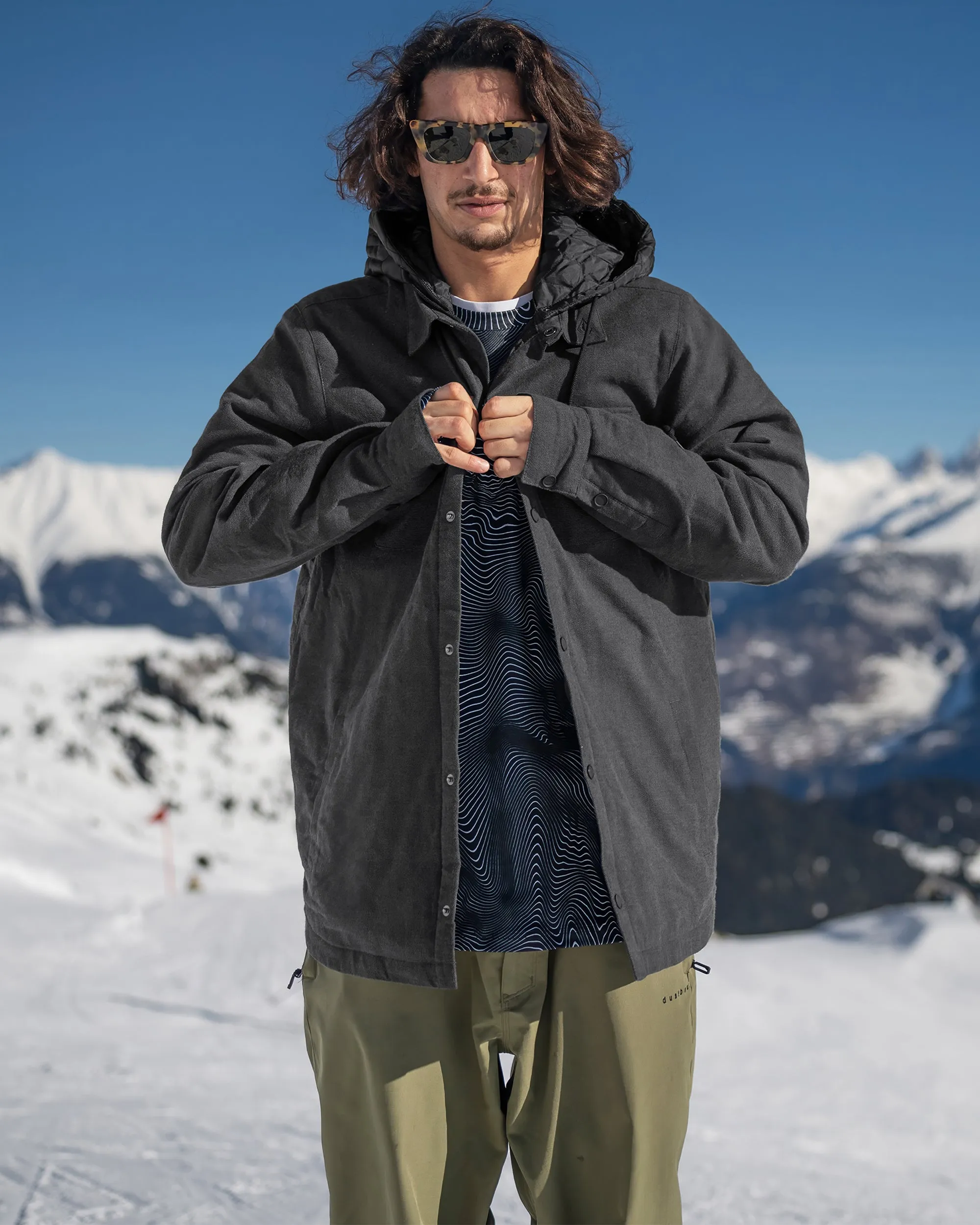 Mens Insulated Riding Flannel - Heather Black sold by Volcom product image thumbnail 2