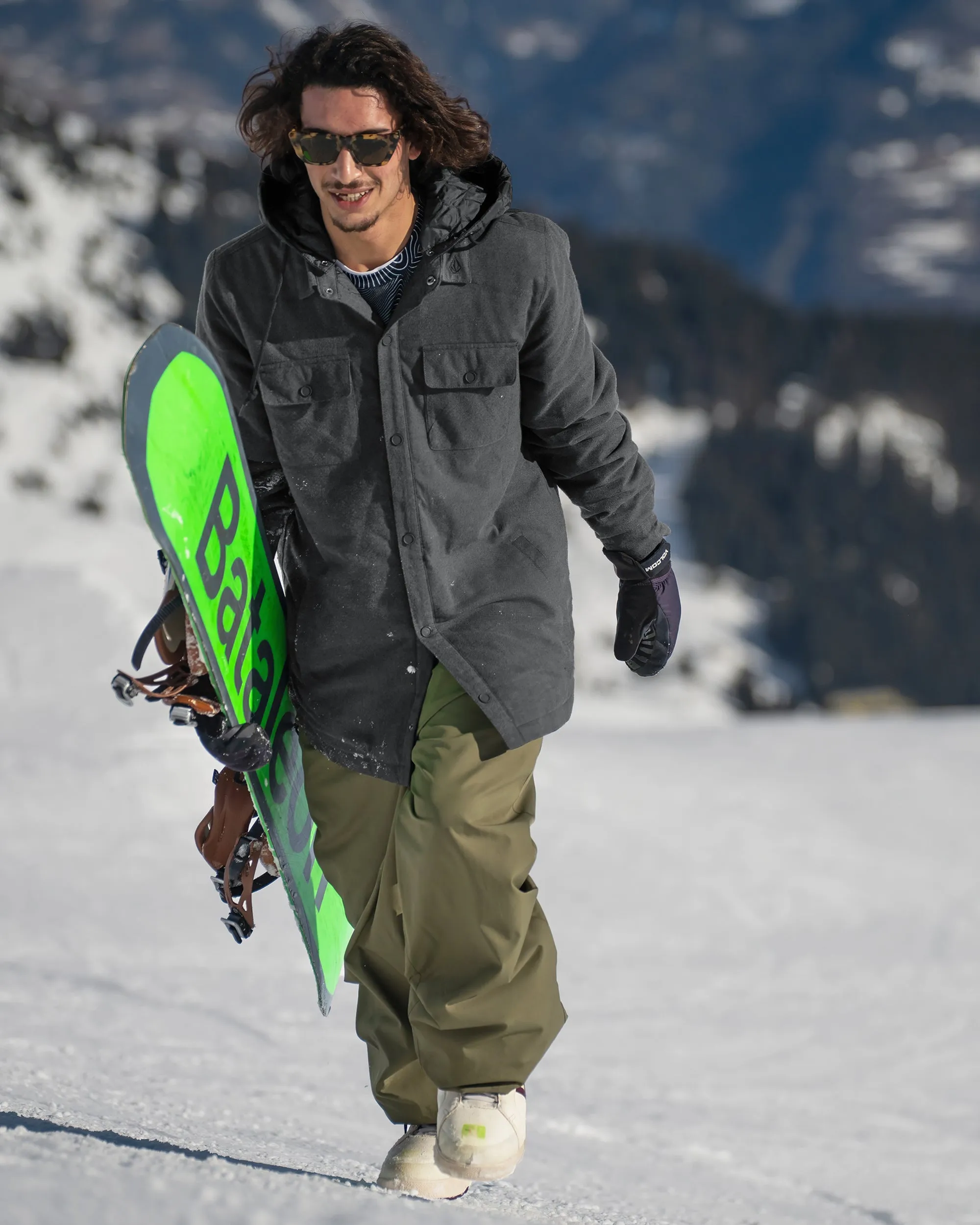 Mens Insulated Riding Flannel - Heather Black sold by Volcom product image thumbnail 3