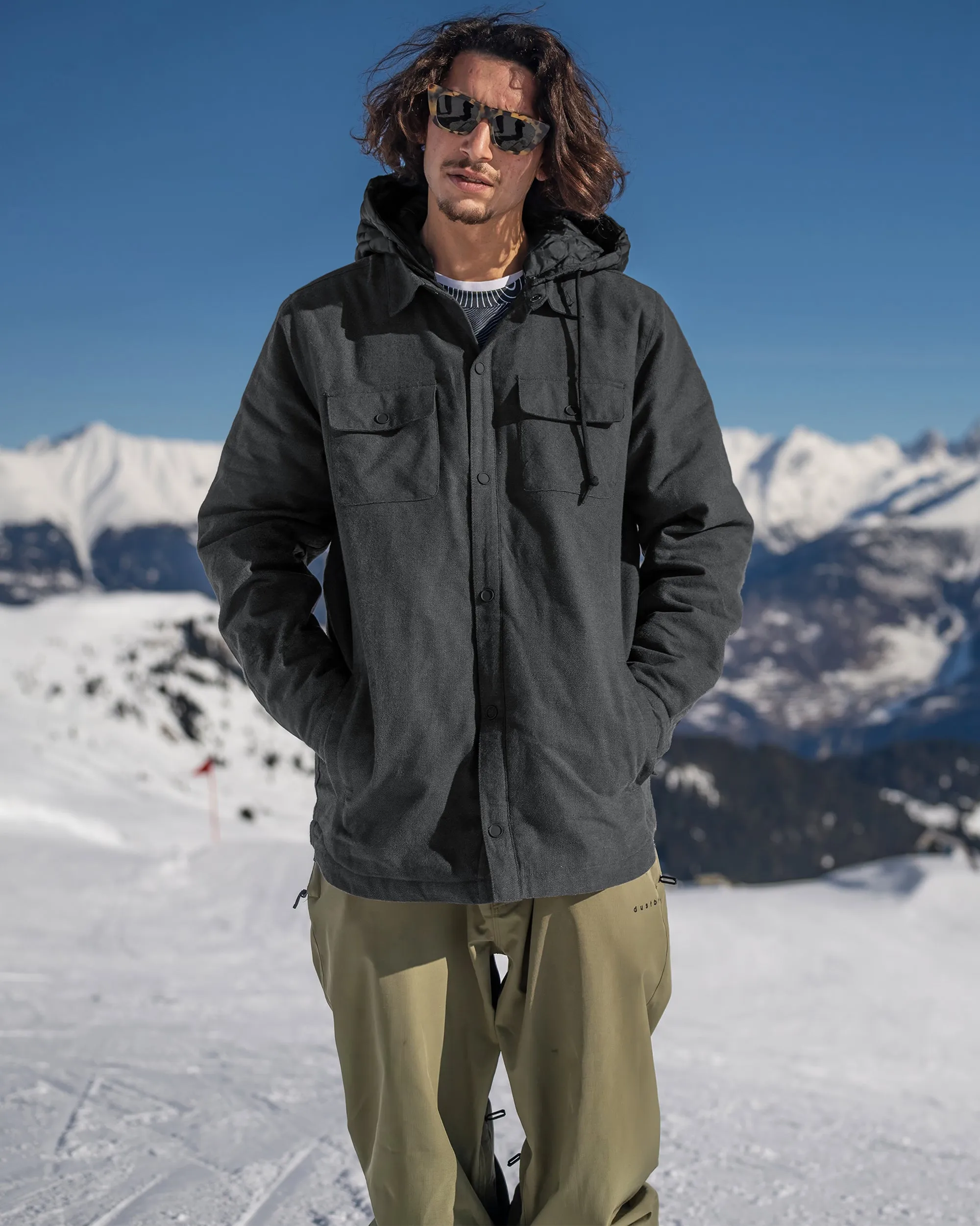 Mens Insulated Riding Flannel - Heather Black sold by Volcom product image thumbnail 4