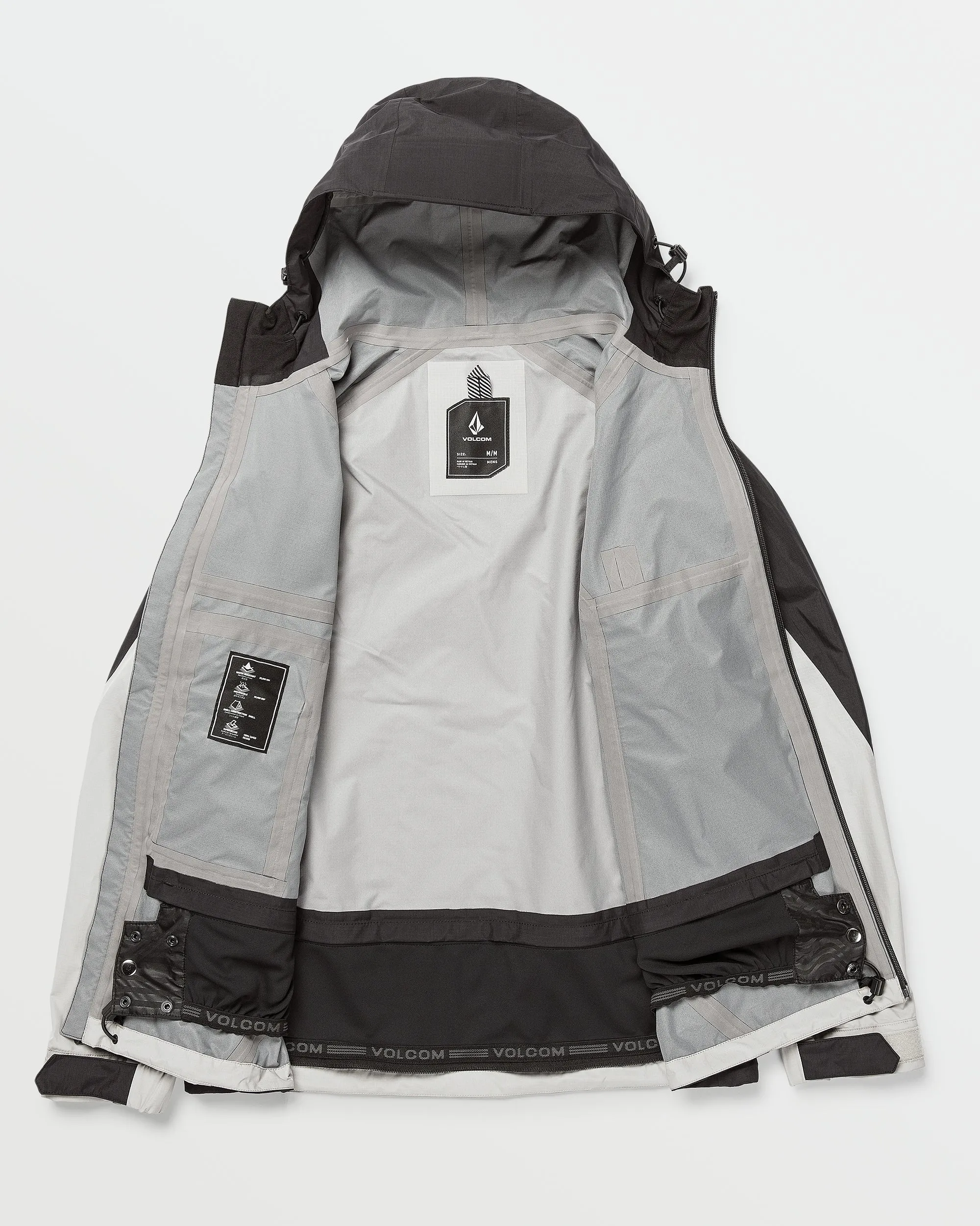 Mens Side Hit Shell Jacket - Stone sold by Volcom product image thumbnail 5