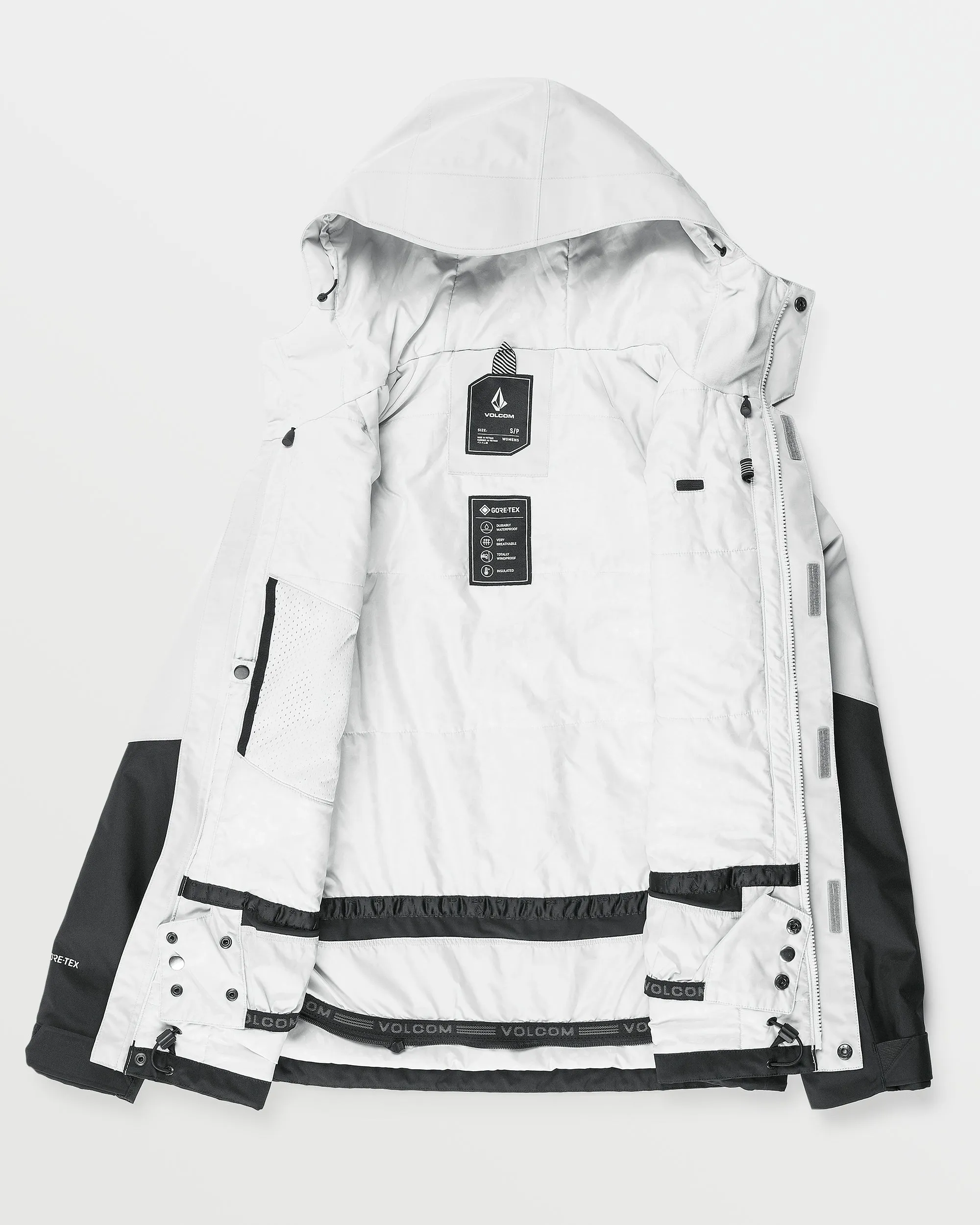 Womens V.Co Aris Insulated Gore Jacket - Cloud Grey sold by Volcom product image thumbnail 3