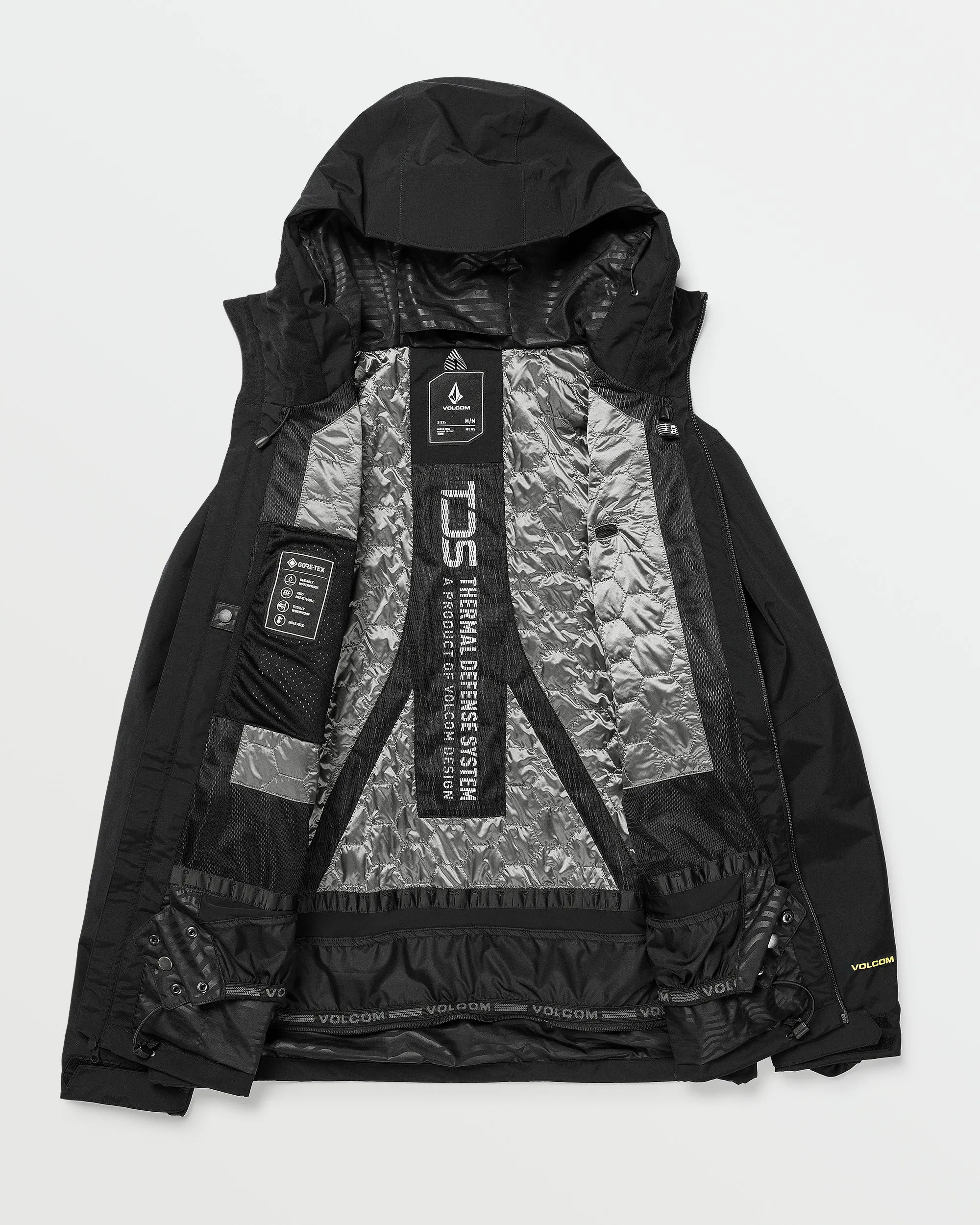 Mens Tds 2L Gore-Tex Jacket - Black sold by Volcom product image thumbnail 3