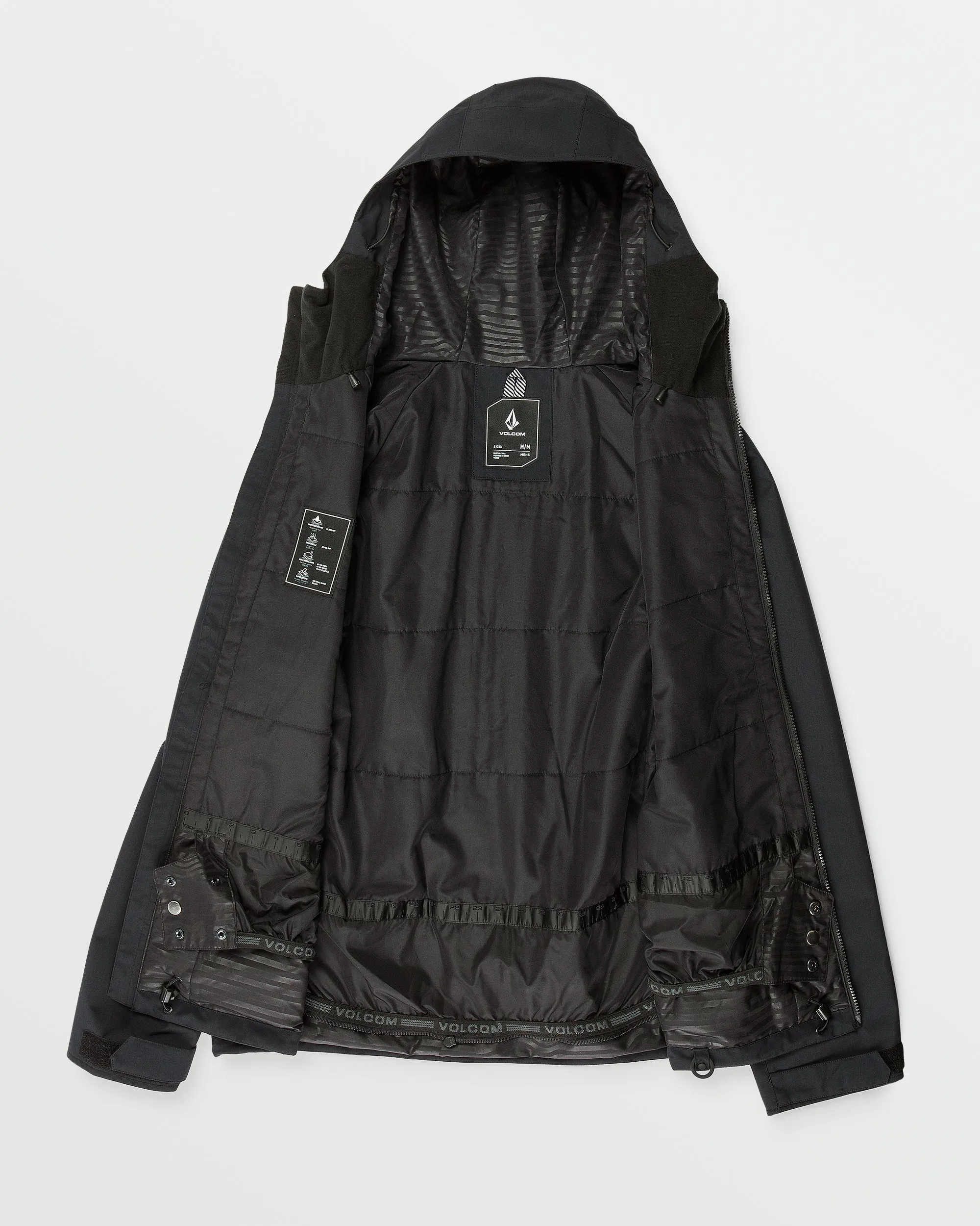 Mens 2836 Insulated Jacket - Black sold by Volcom product image thumbnail 3