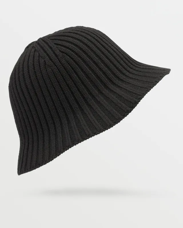 Womens Yay Knit Bucket Hat - Black sold by Volcom