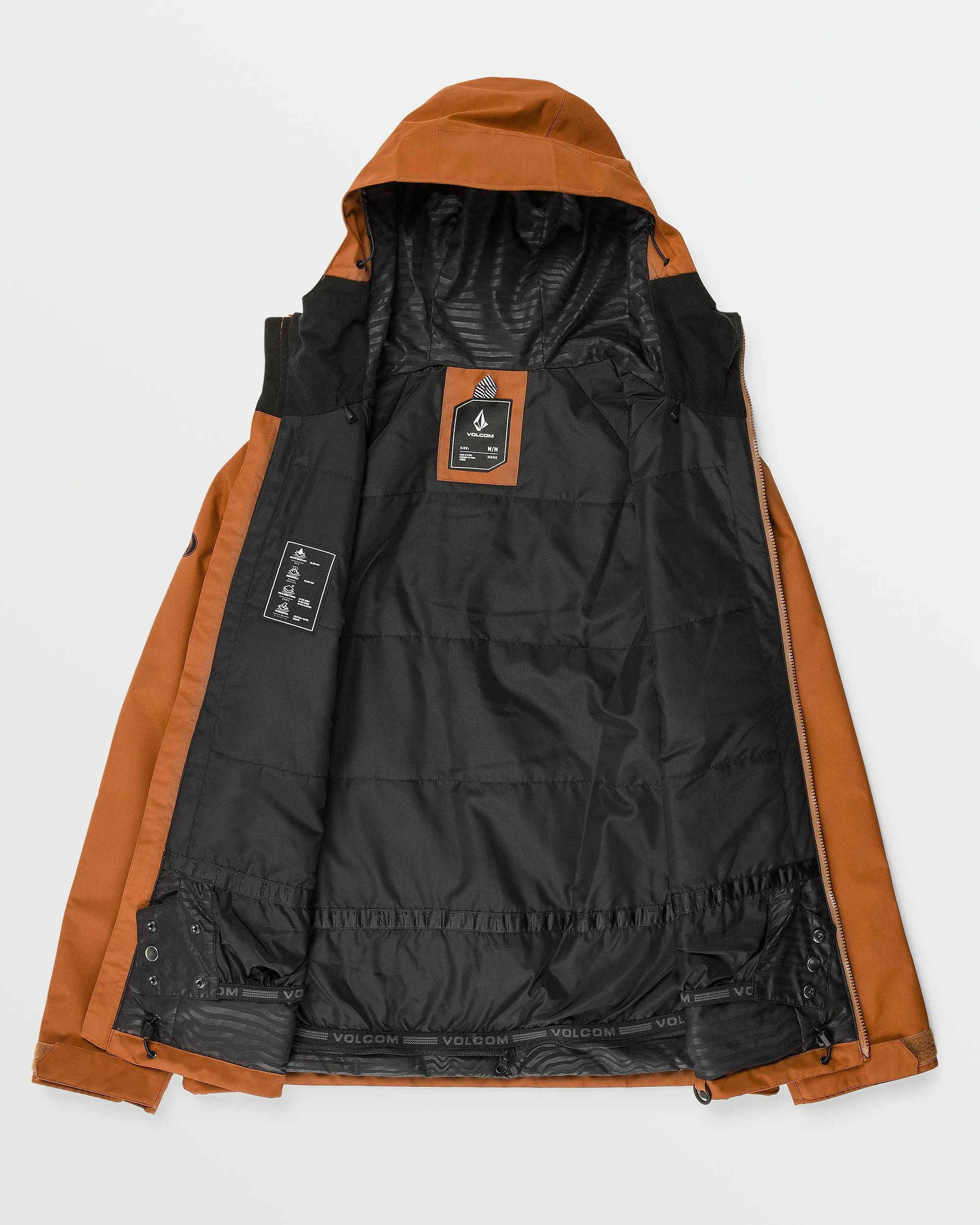 Mens 2836 Insulated Jacket - Caramel sold by Volcom product image thumbnail 3