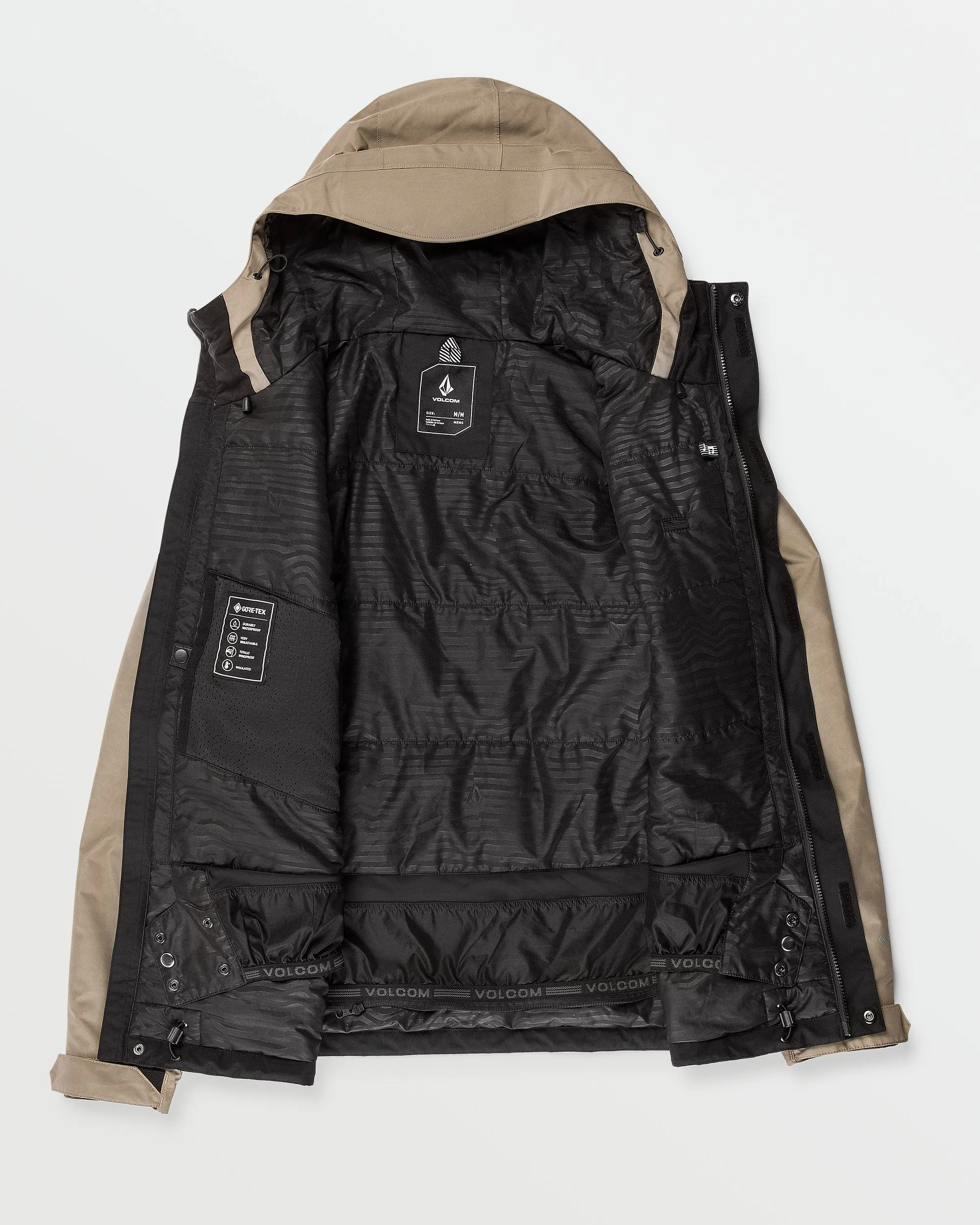 Mens Dua Insulated Gore Jacket - Chestnut Brown sold by Volcom product image thumbnail 3