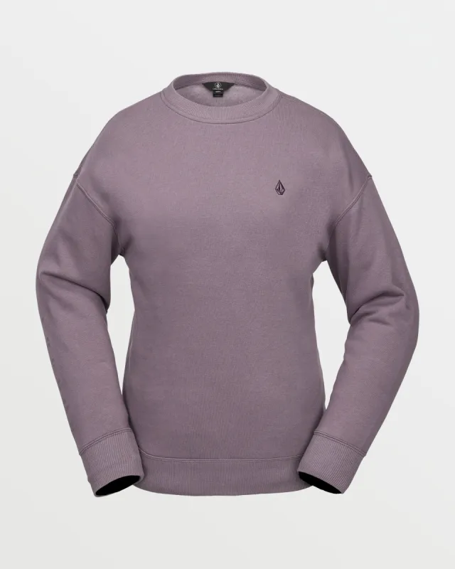 Womens Essential Crew Fleece - Dusty Lavender sold by Volcom