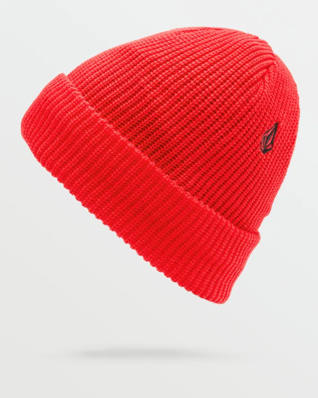 Mens Sweep Lined Beanie - Crimson sold by Volcom