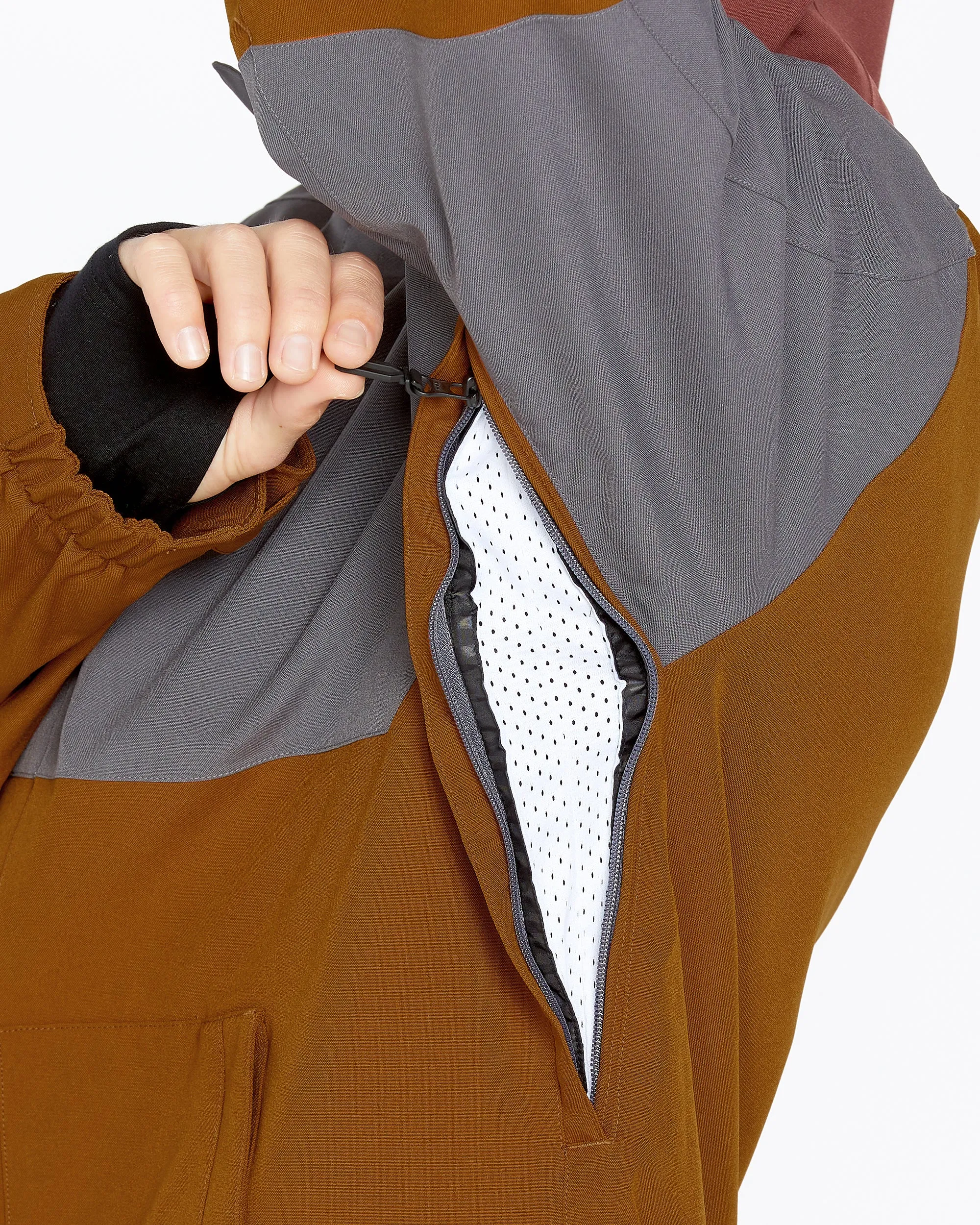 Mens Brighton Full Zip Jacket - Caramel sold by Volcom product image thumbnail 4