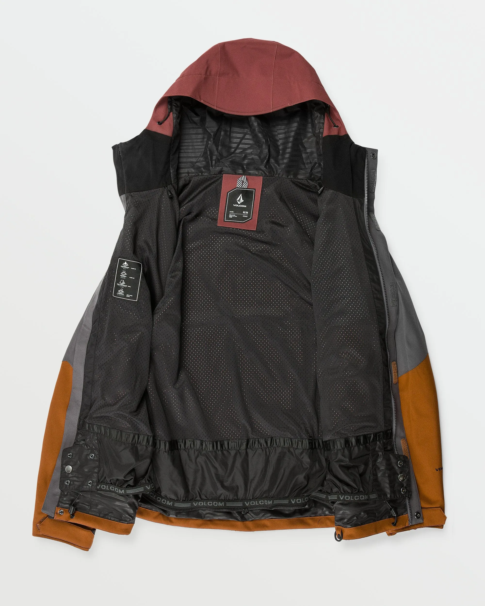 Mens Brighton Full Zip Jacket - Caramel sold by Volcom product image thumbnail 3