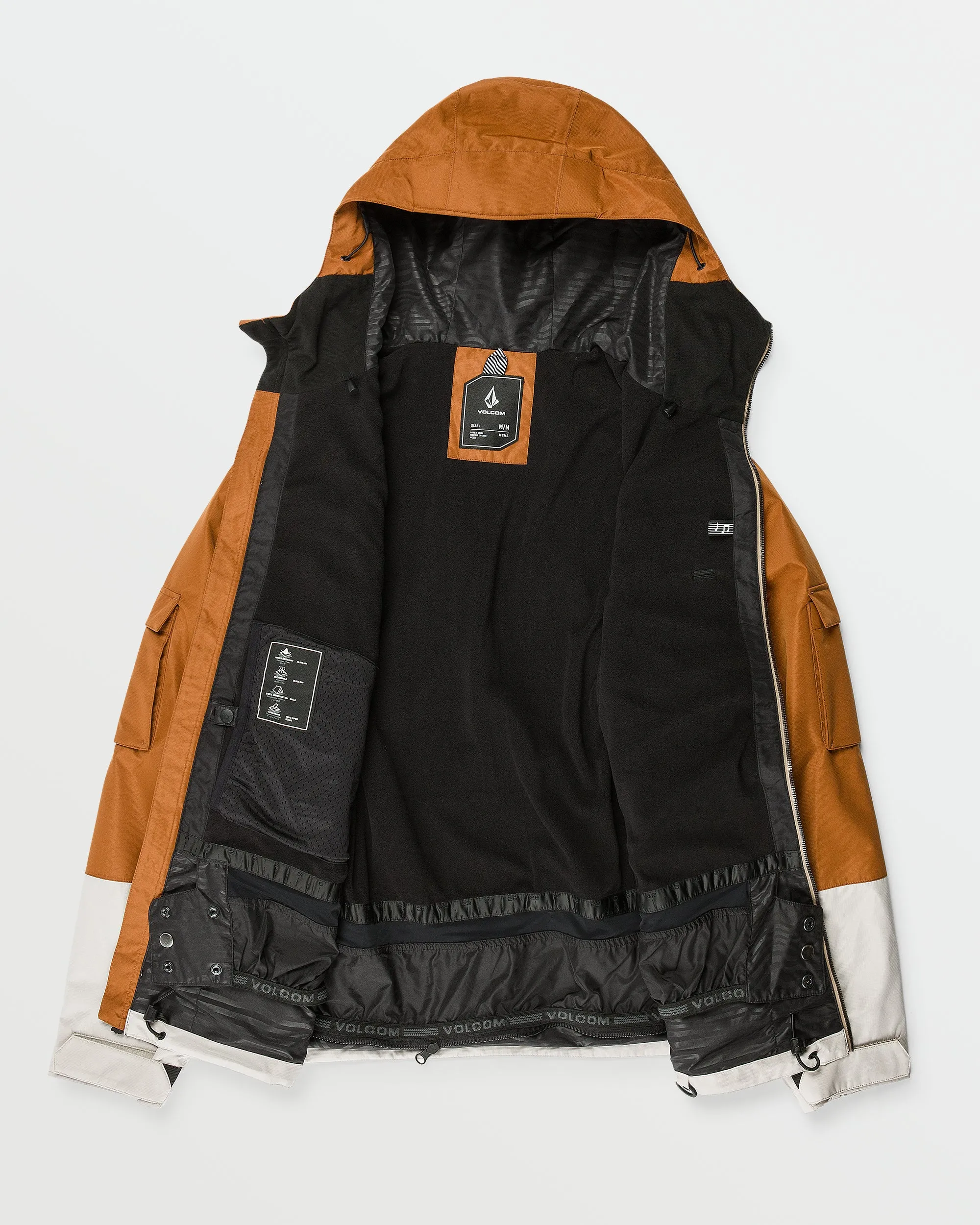 Mens Nightbreaker 20K Jacket - Chestnut Brown sold by Volcom product image thumbnail 3