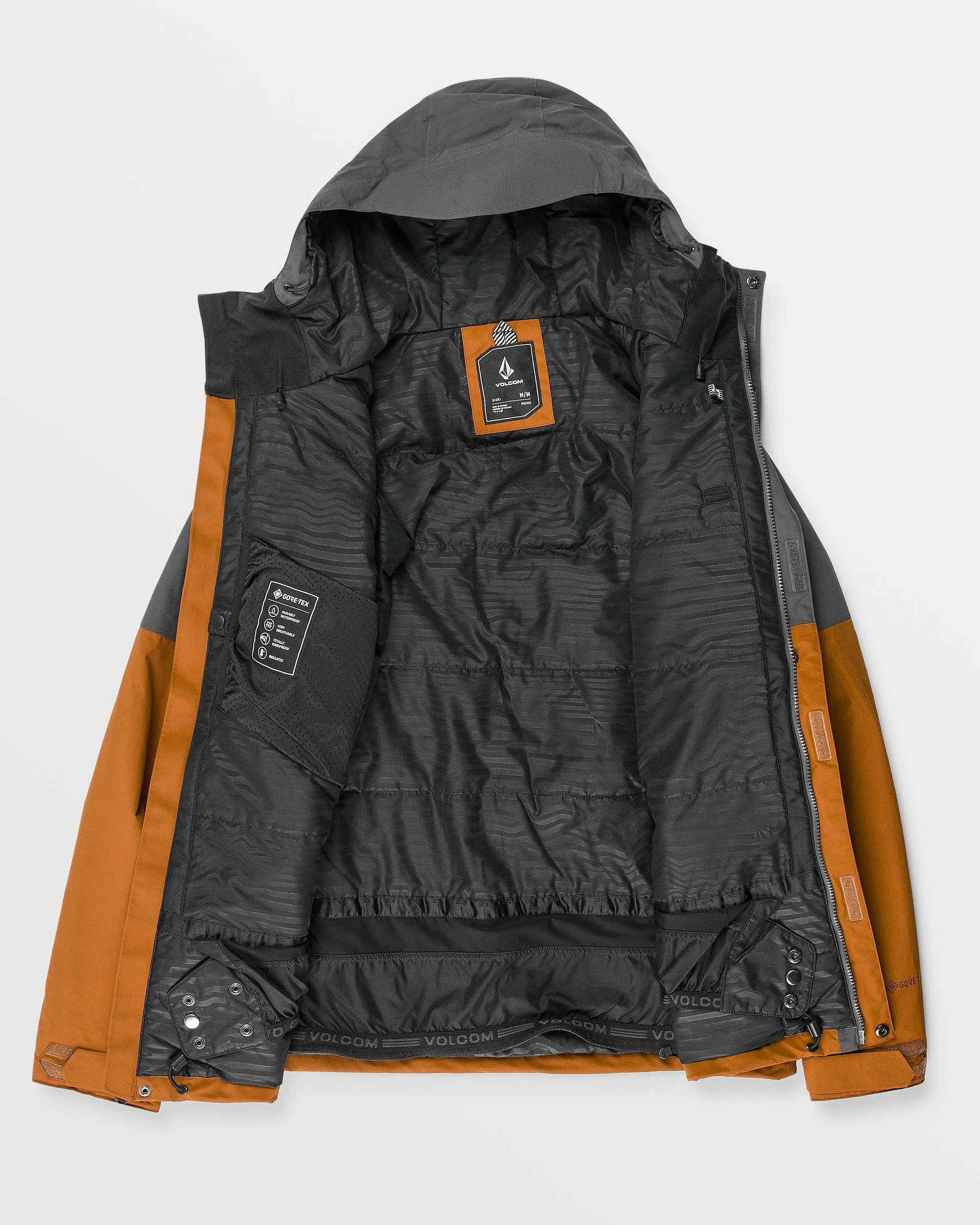 Mens L Insulated Gore-Tex Jacket - Caramel sold by Volcom product image thumbnail 3