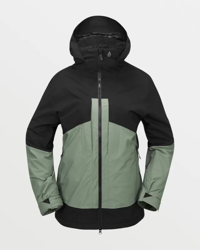 Womens At Stretch Gore-Tex Jacket - Lichen Green sold by Volcom