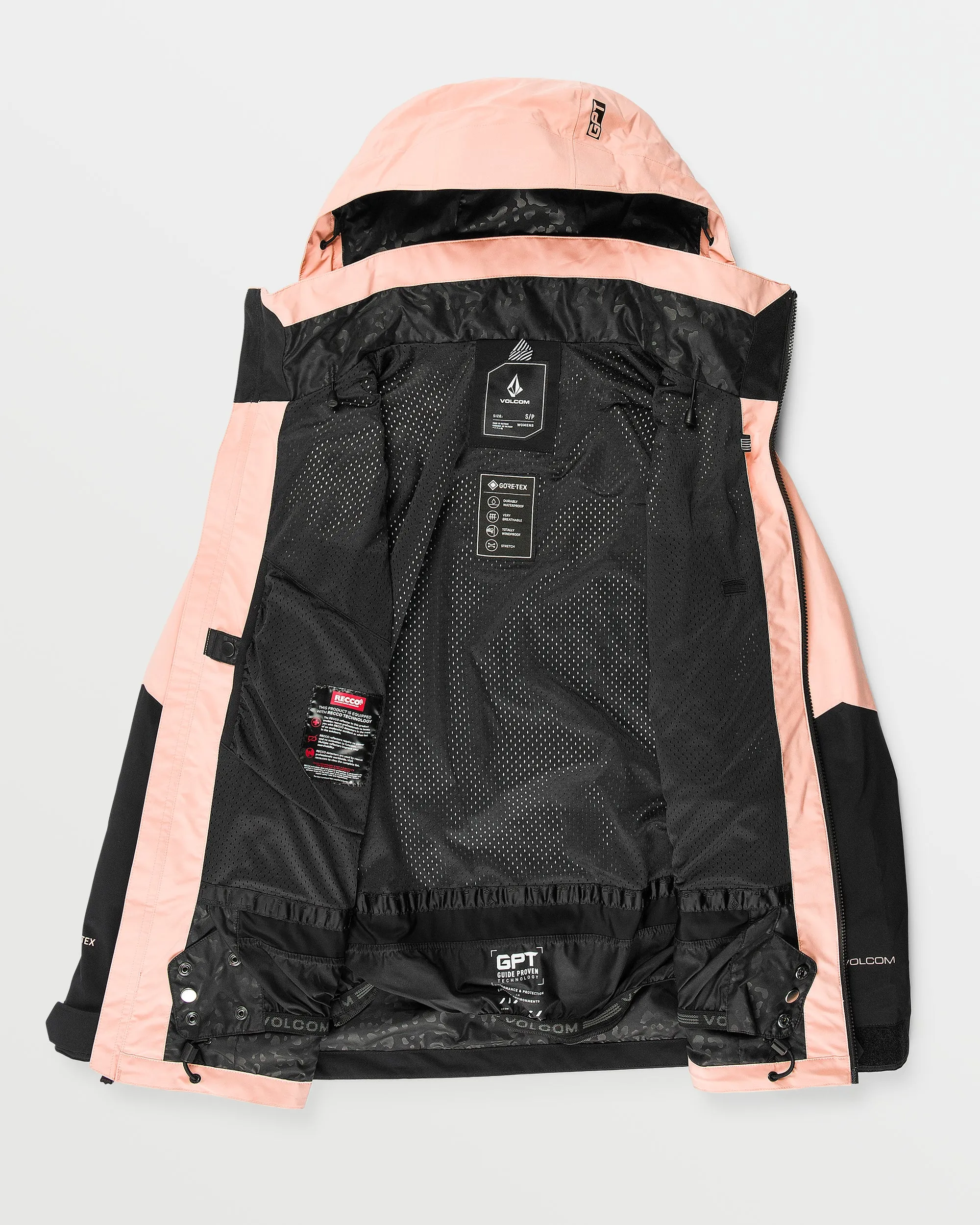 Womens At Stretch Gore-Tex Jacket - Coral Haze sold by Volcom product image thumbnail 3
