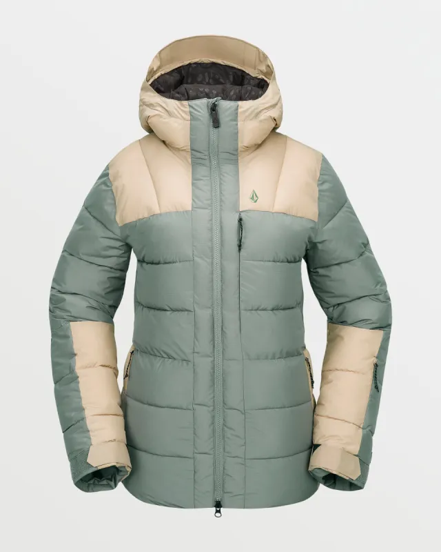 Womens Puffleup Jacket - Lichen Green sold by Volcom