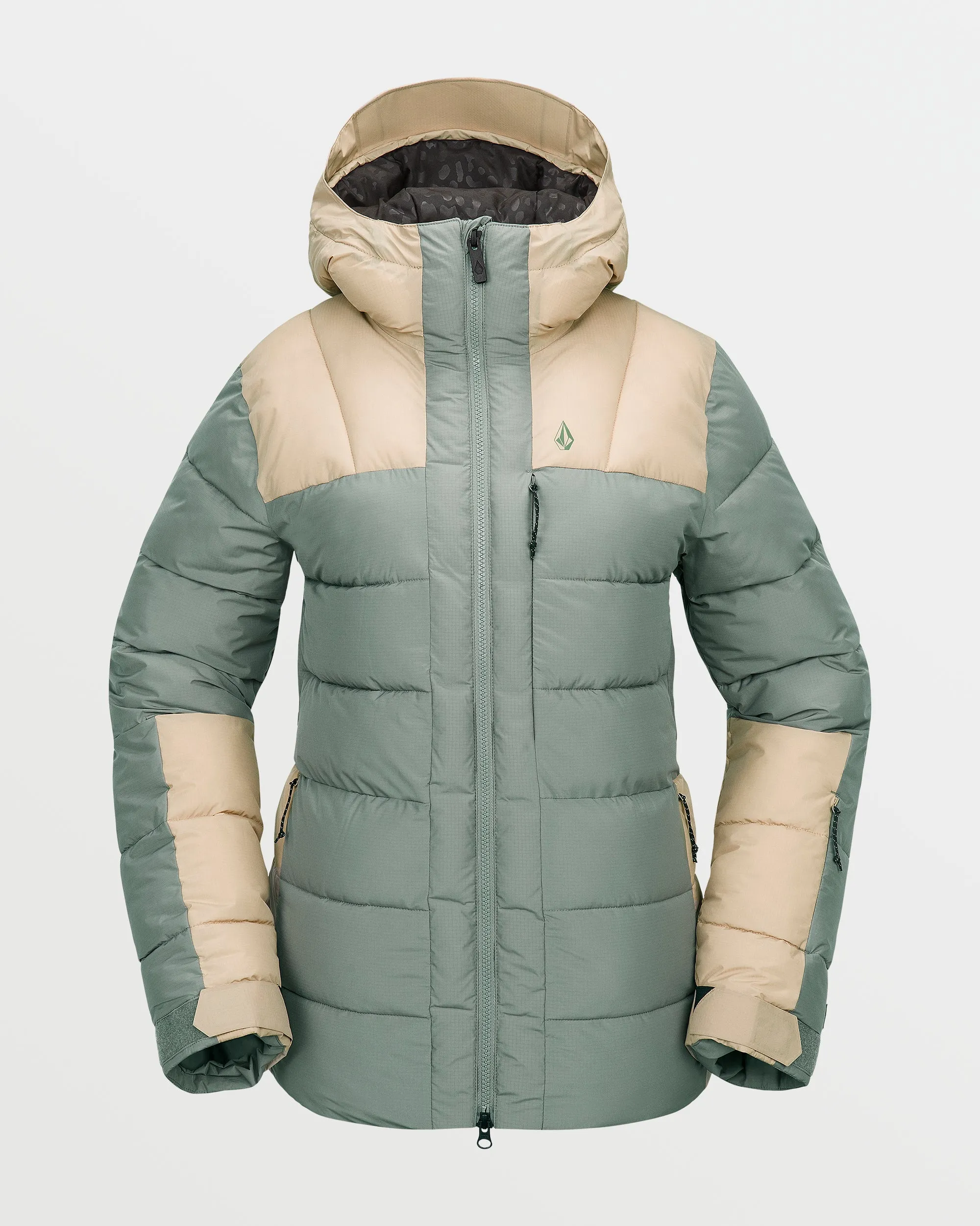 Womens Puffleup Jacket - Lichen Green sold by Volcom