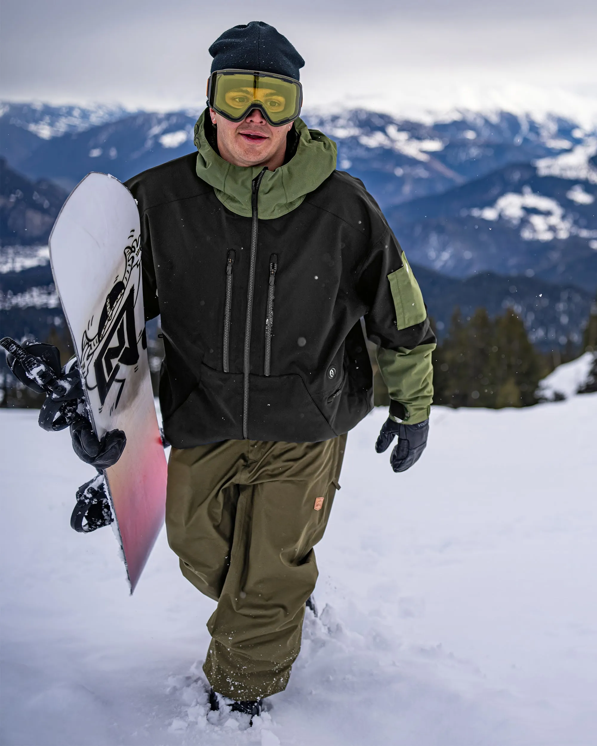 Mens V.Co Wfo Jacket - Black sold by Volcom product image thumbnail 2