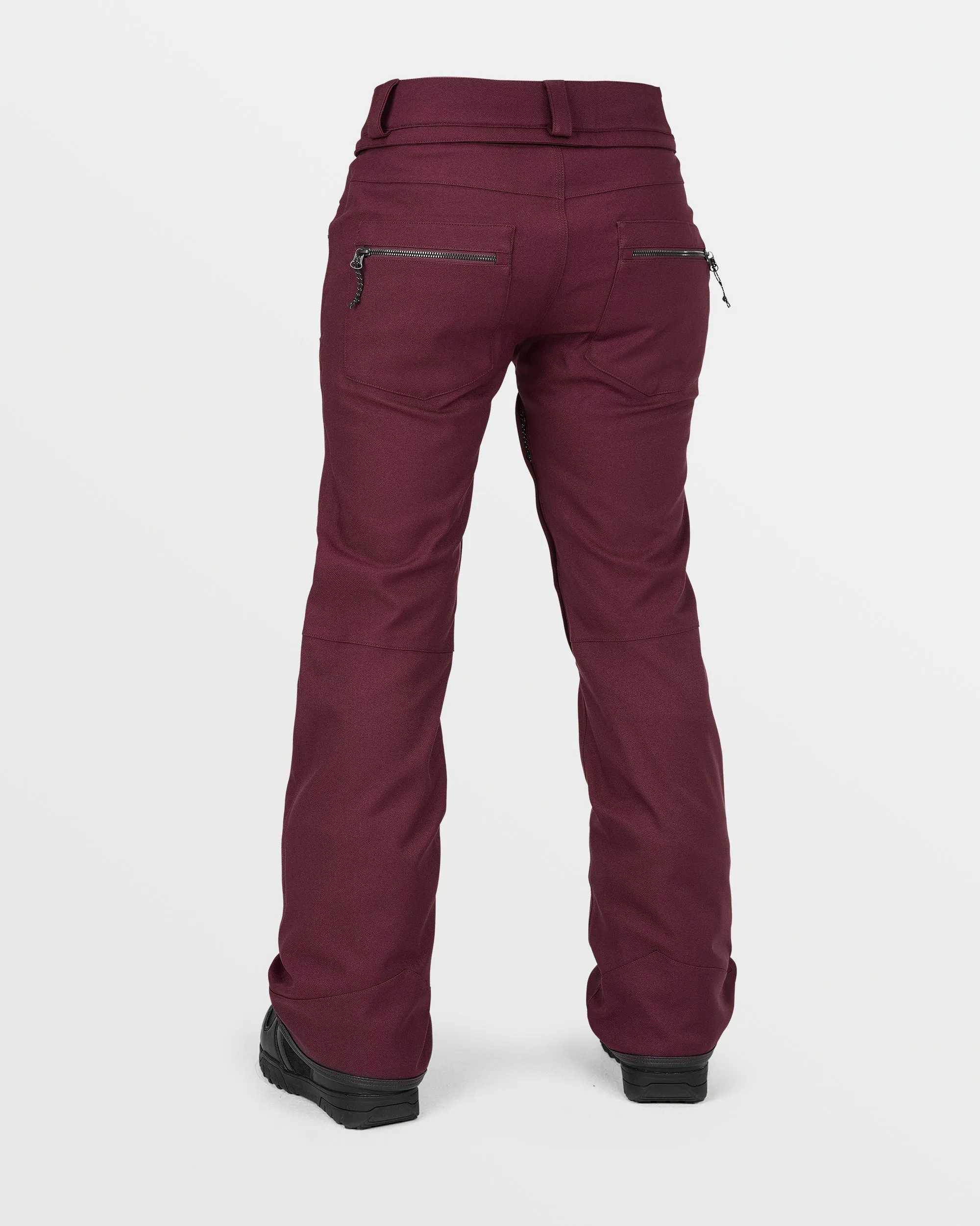 Womens Genus Stretch Pants - Burgundy sold by Volcom product image thumbnail 2