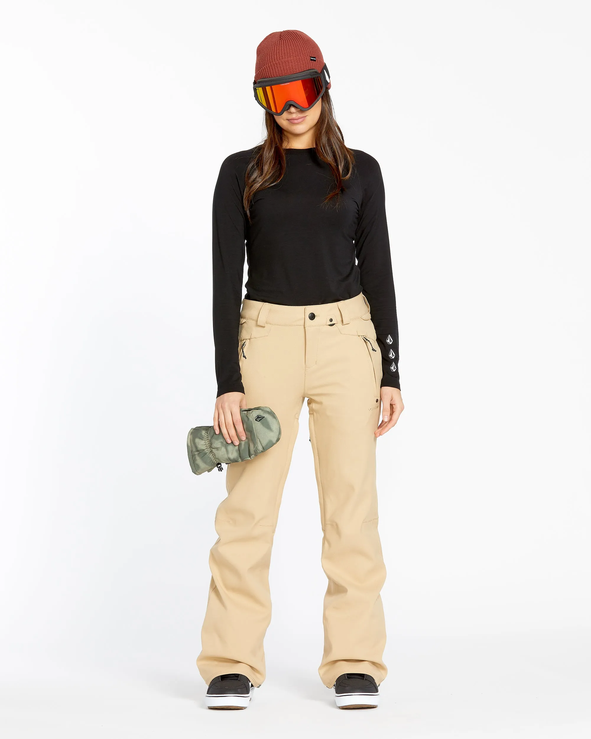Womens Genus Stretch Pants - Sand sold by Volcom product image thumbnail 3