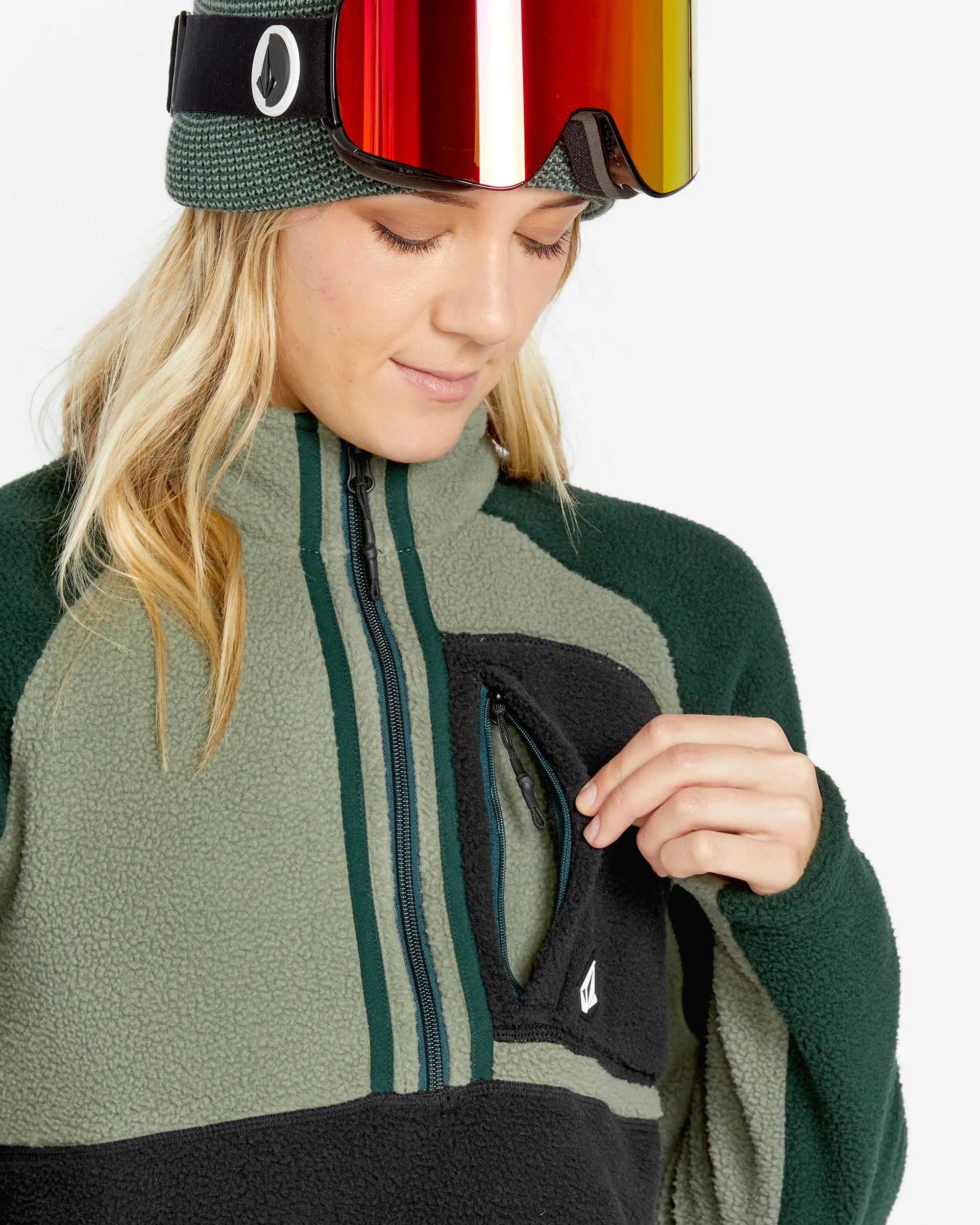 Womens Demi Half Zip Fleece - Lichen Green sold by Volcom product image thumbnail 5