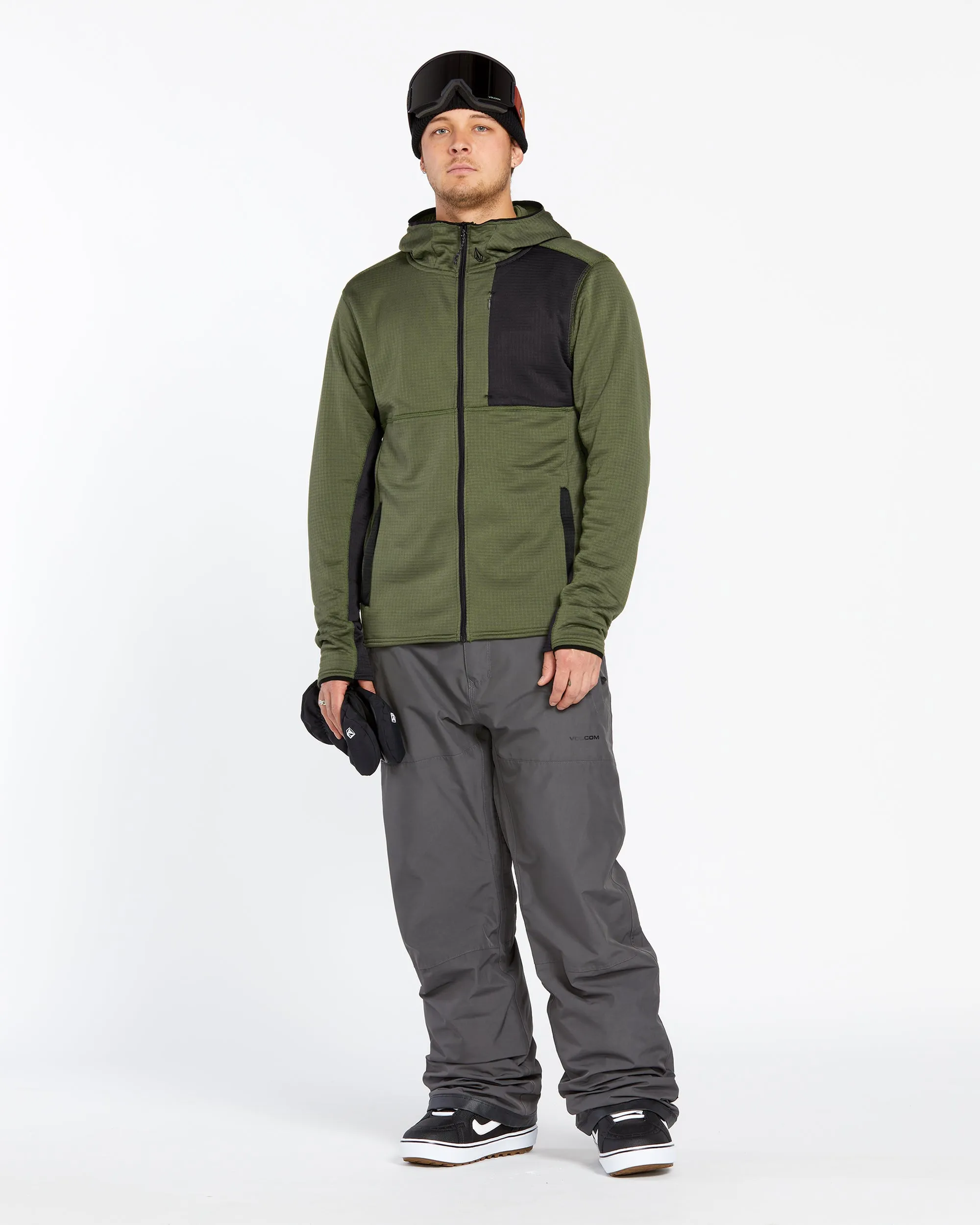 Mens Gridlock Full Zip Fleece - Ivy sold by Volcom product image thumbnail 3